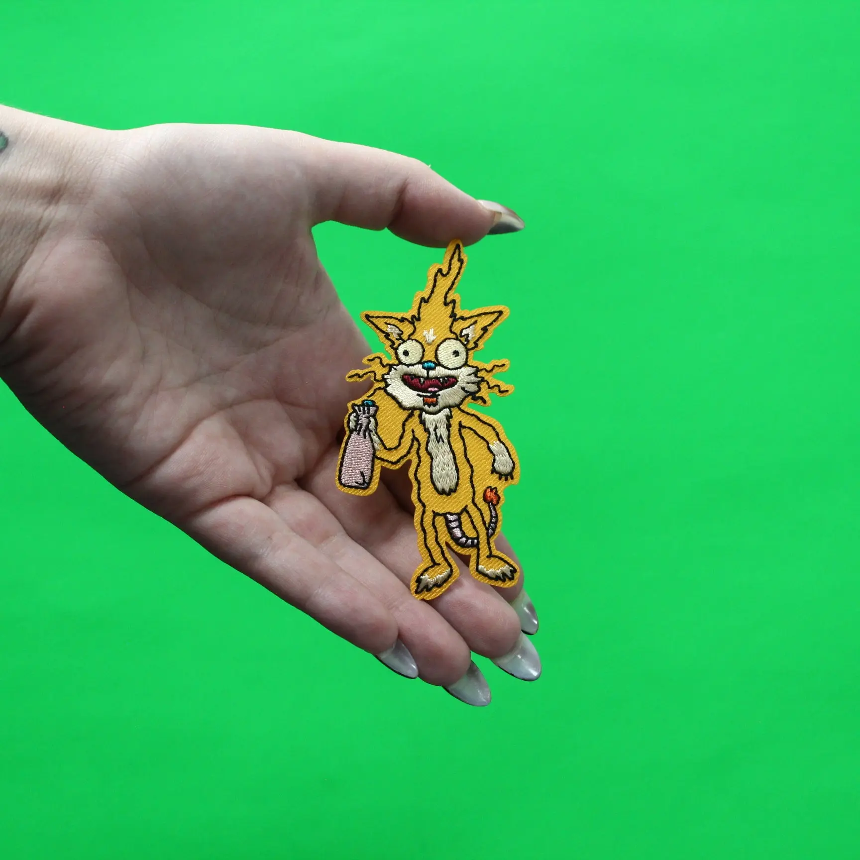 Rick And Morty Squanchy Patch Cartoon Network Animation Embroidered Iron On - Image 2