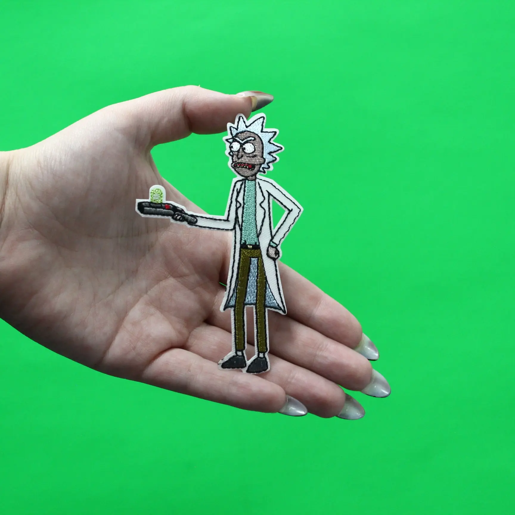 Rick And Morty Portal Gun Patch Cartoon Network Animation Embroidered Iron On - Image 2
