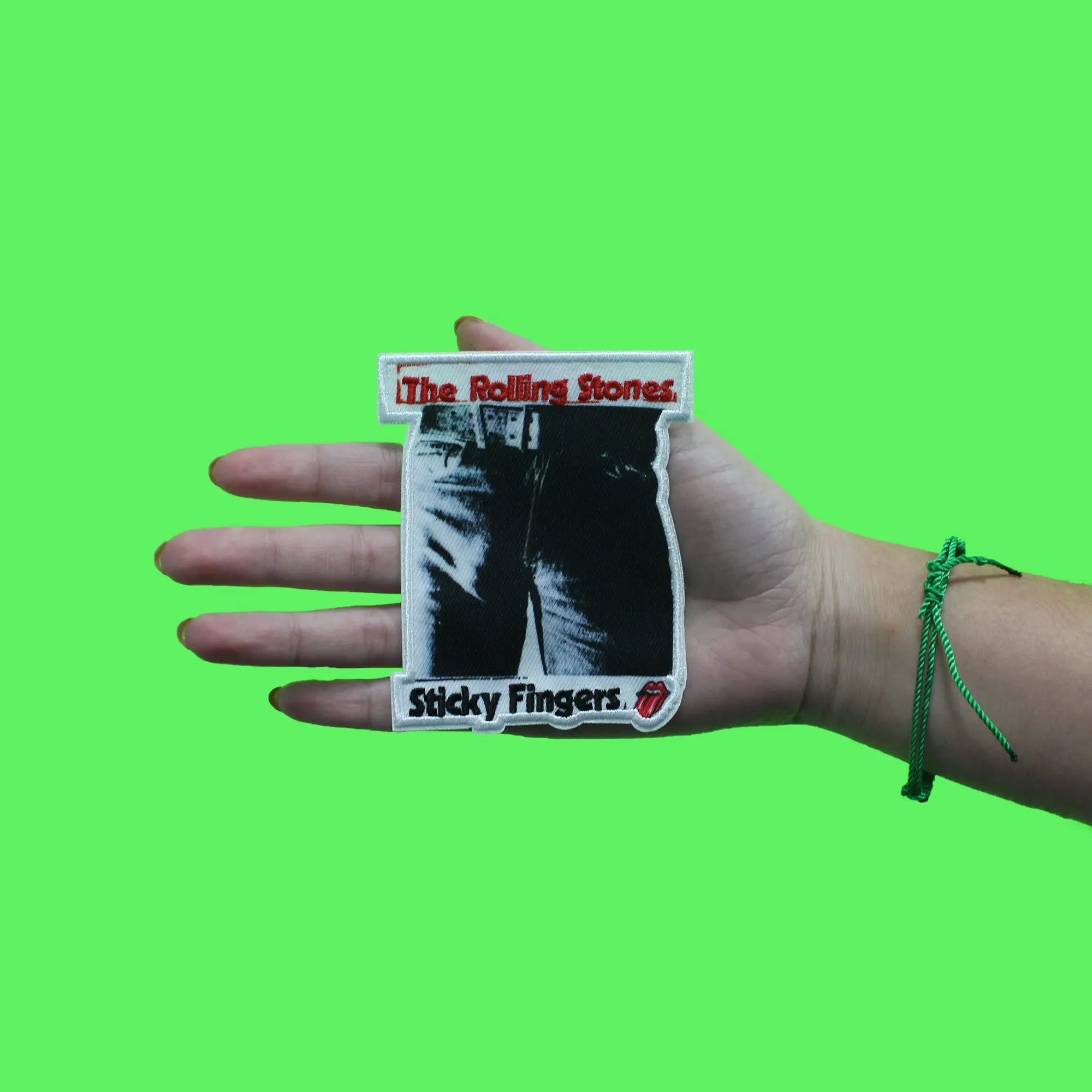 Rolling Stones Sticky Fingers Patch Tongue Mick Jagger Sublimated Embroidered  Iron On - Image 2