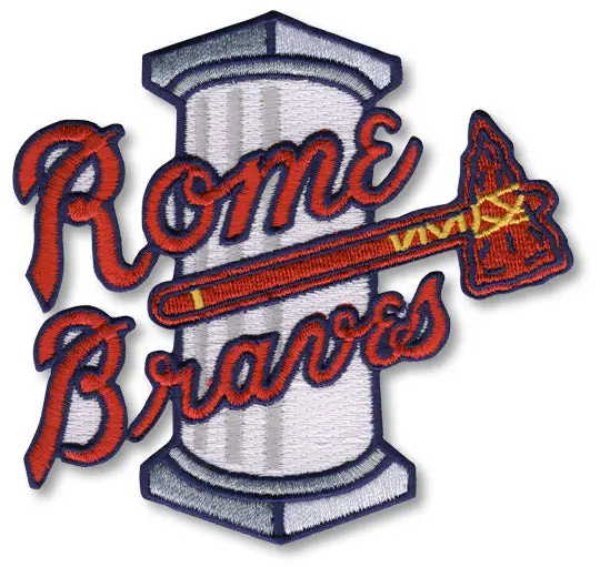 Rome Braves Minor League Primary Team Logo Patch
