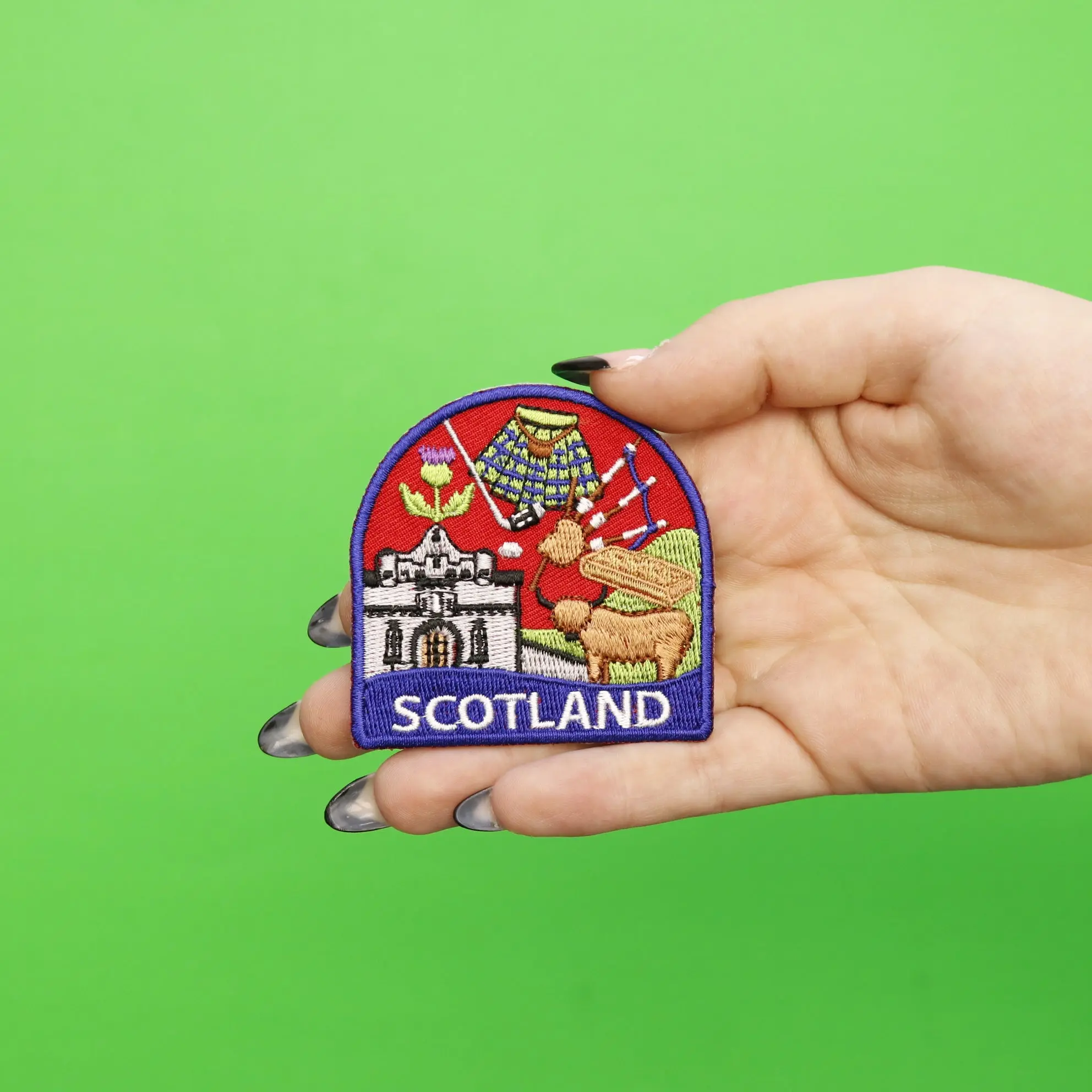 Scotland World Showcase Travel Patch Souvenir History Vacation Embroidered Iron On - Image 2