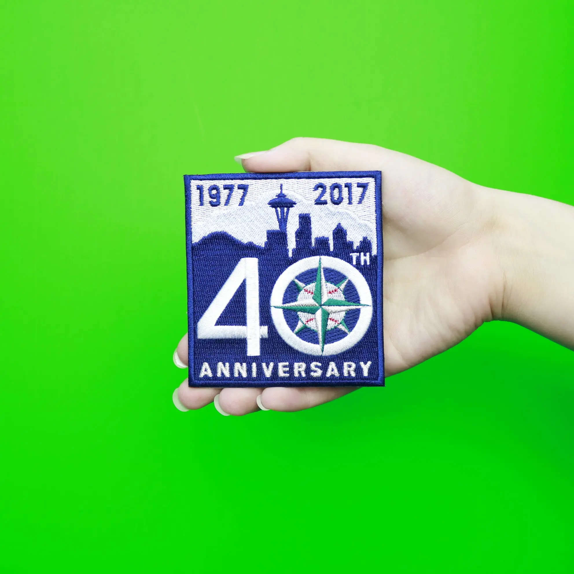 Seattle Mariners 40th Anniversary Jersey Patch 2017 - Image 2