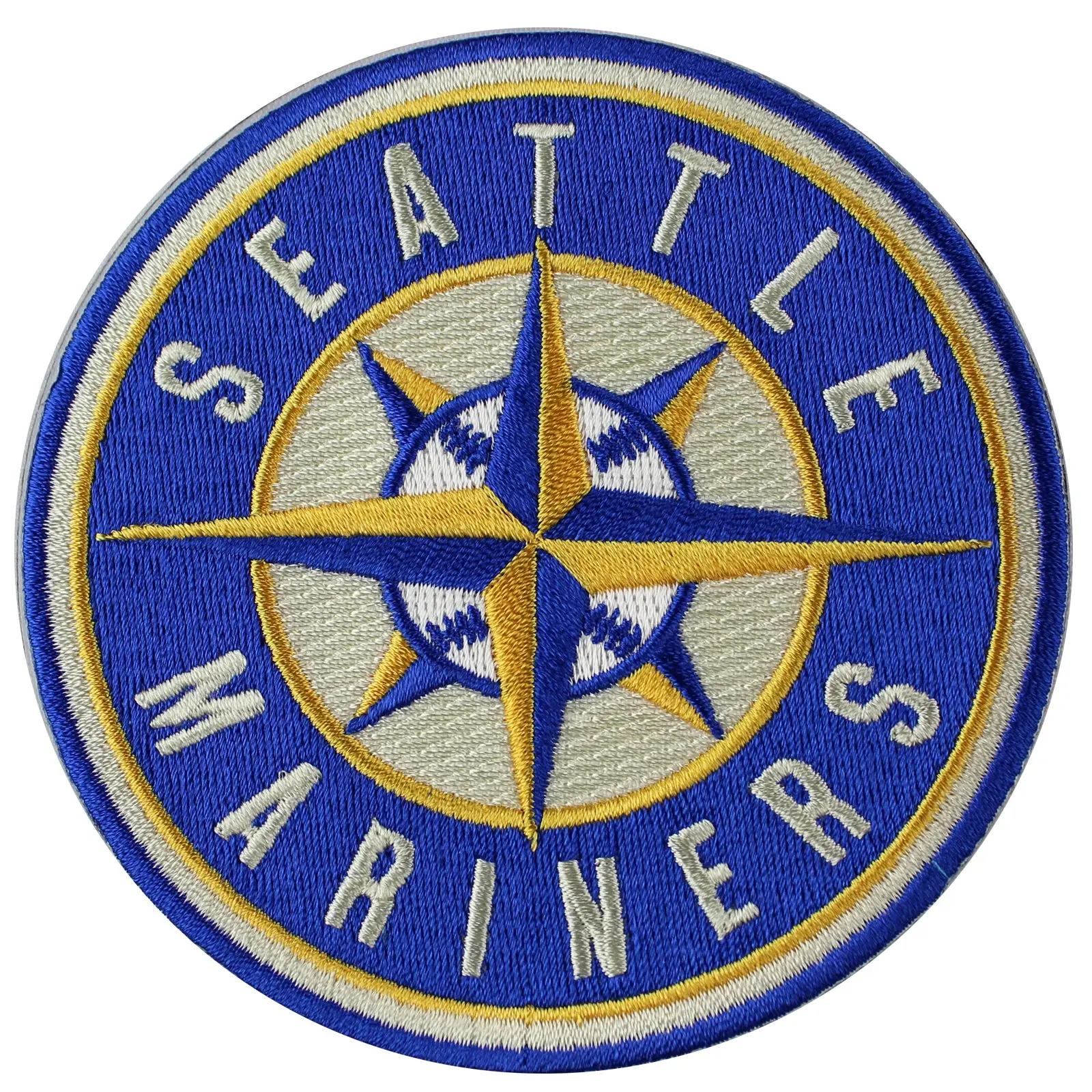 Seattle Mariners Blue Yellow Compass Logo Sleeve Jersey Patch (2015)