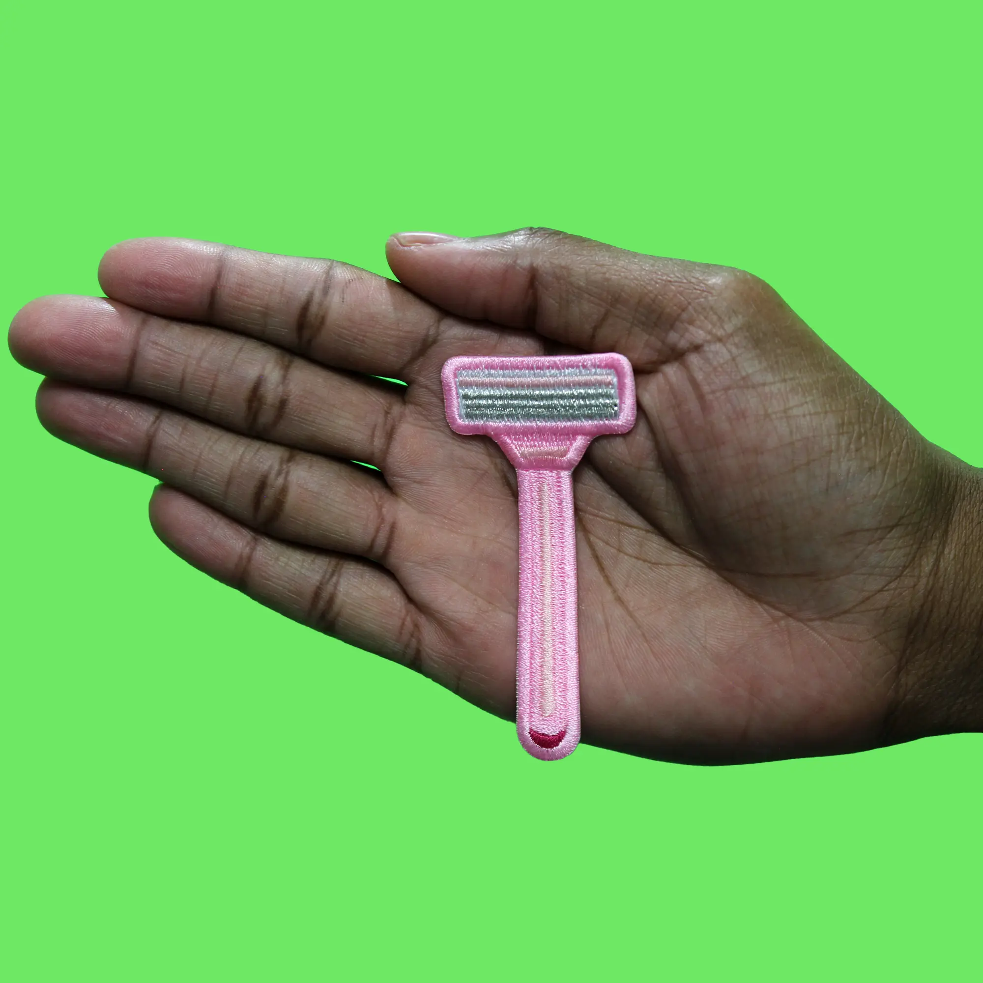Shaving Razor Beauty Patch Cute Grooming Tool Embroidered Iron-On - Image 2