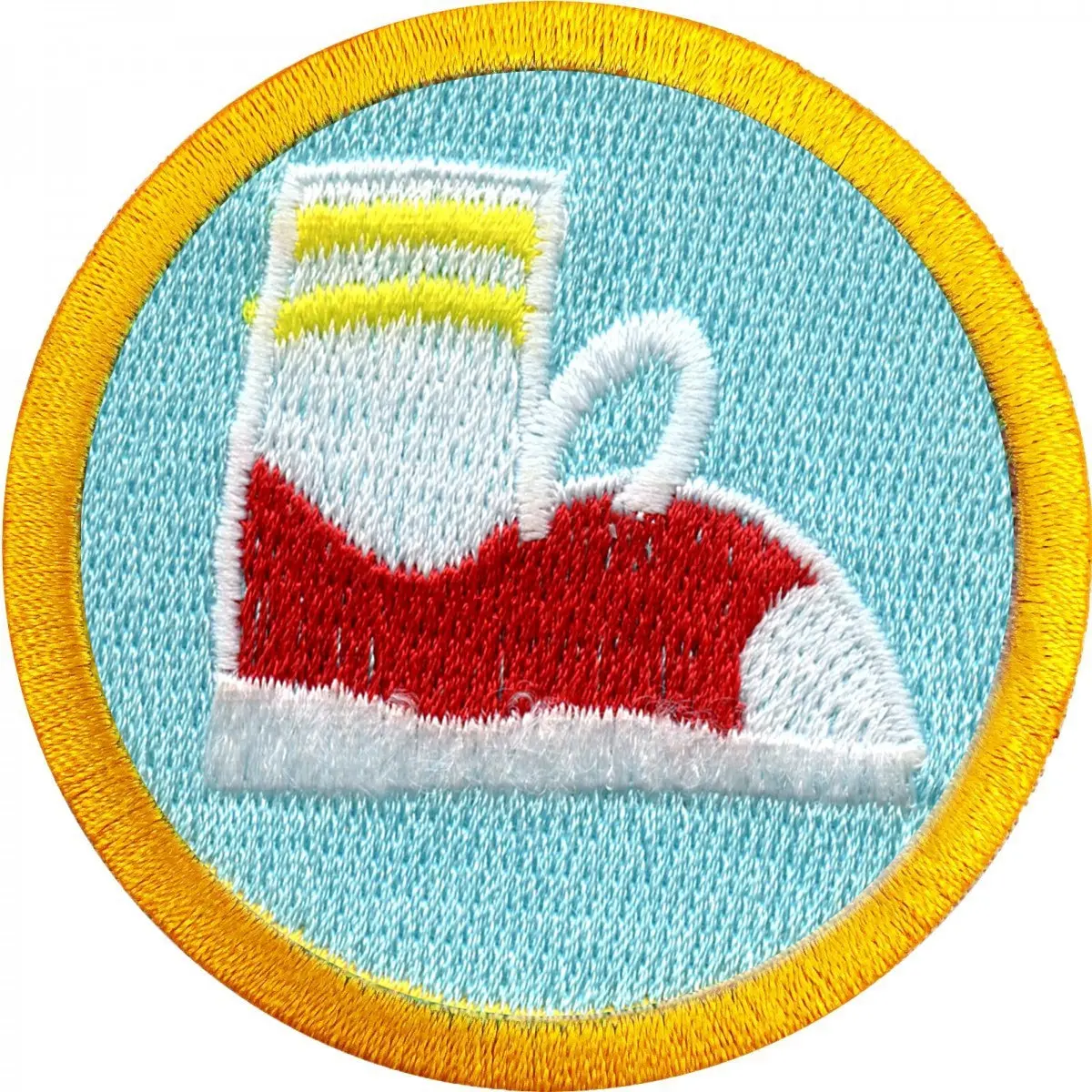 Shoe Cleaning Merit Badge Embroidered Iron-on Patch