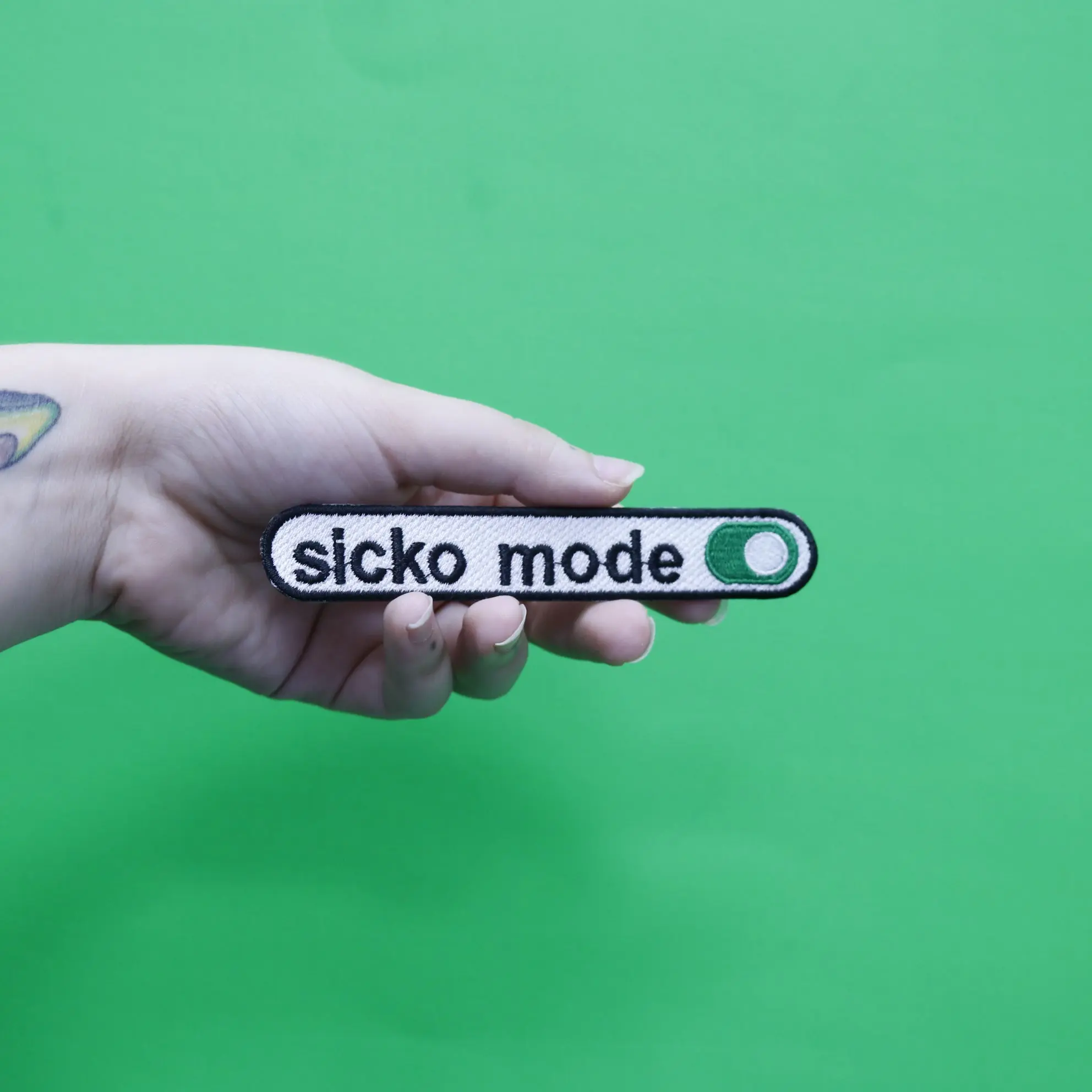 Sicko Mode On Switch Embroidered Iron On Patch - Image 2