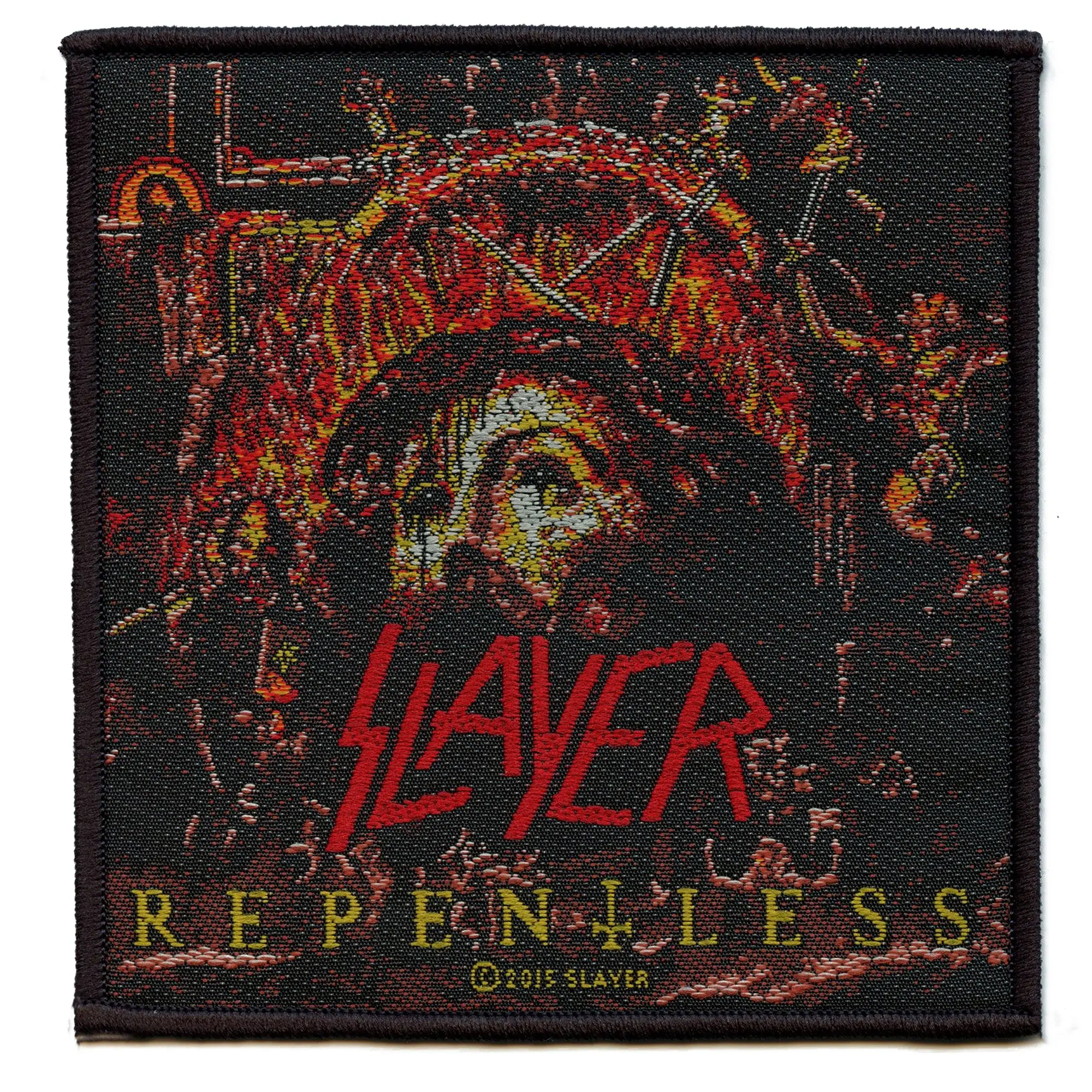 Slayer Repentless Patch Thrash Metal Woven Sew On