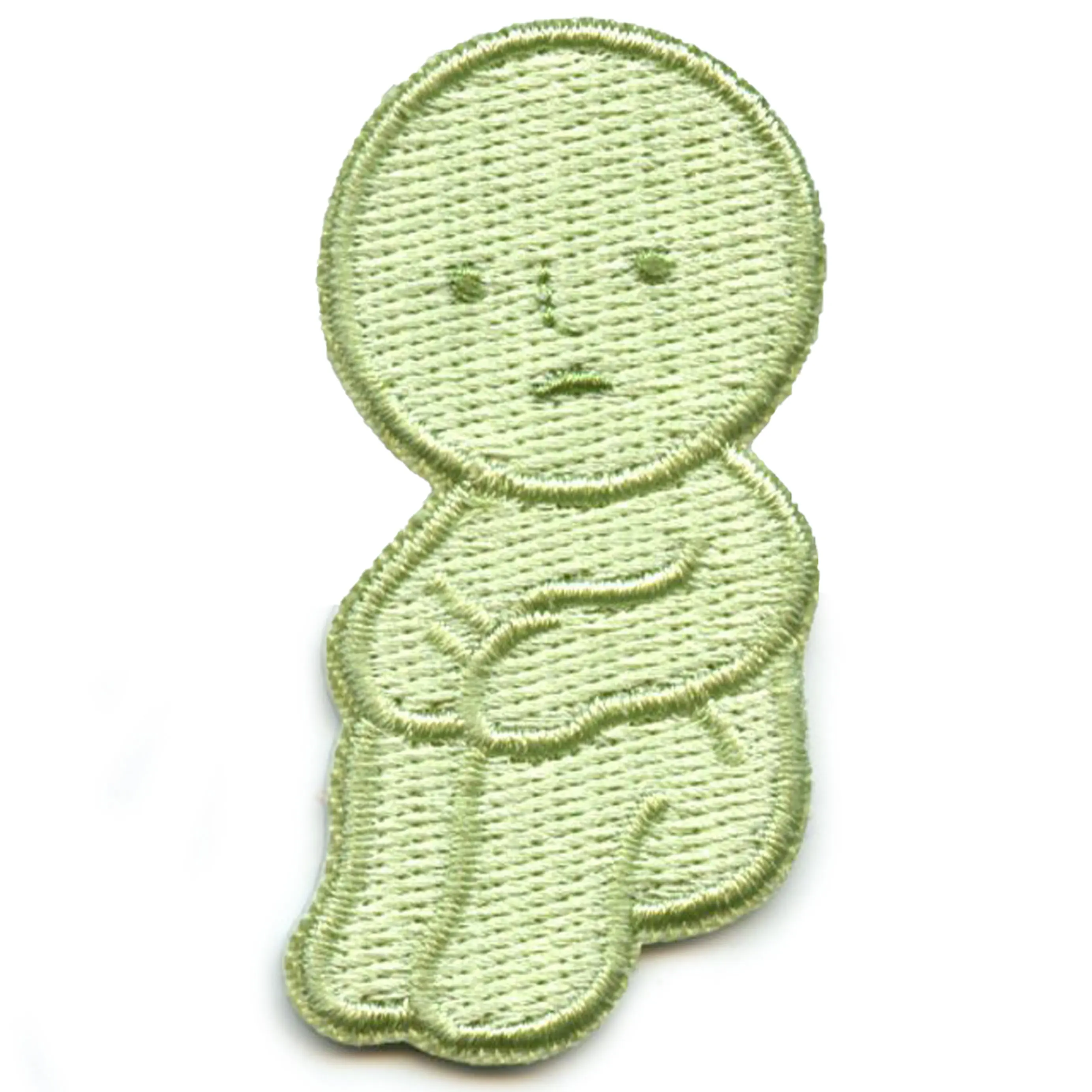 Smiski Sitting Pondering Patch Hugging Onto Knees Embroidered Iron-On - Image 2