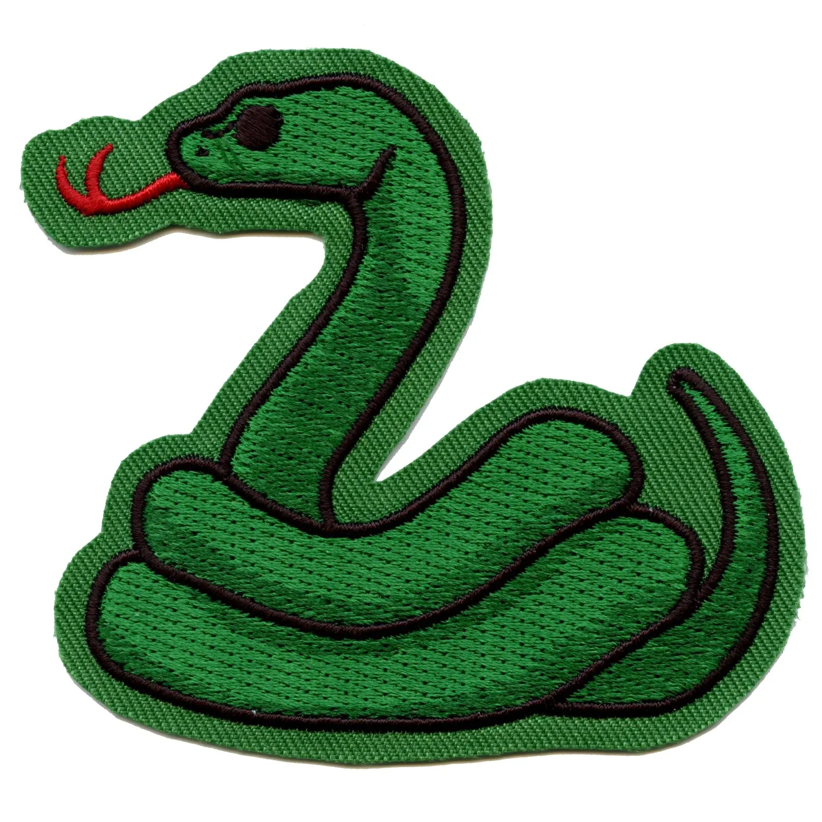Snake Embroidered Iron On Patch