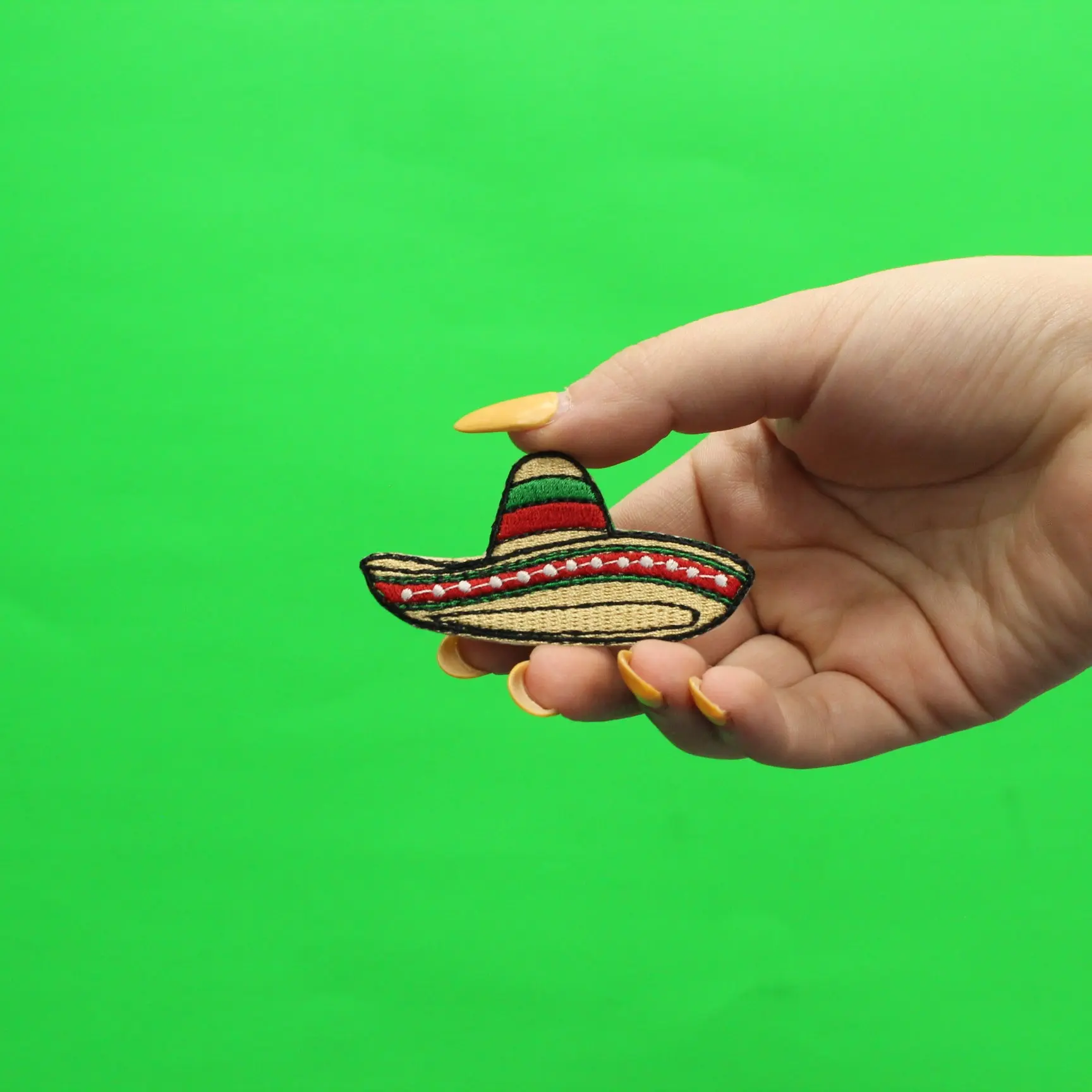 Sombrero Mexican Hat Embroidered Iron On Patch - Image 2