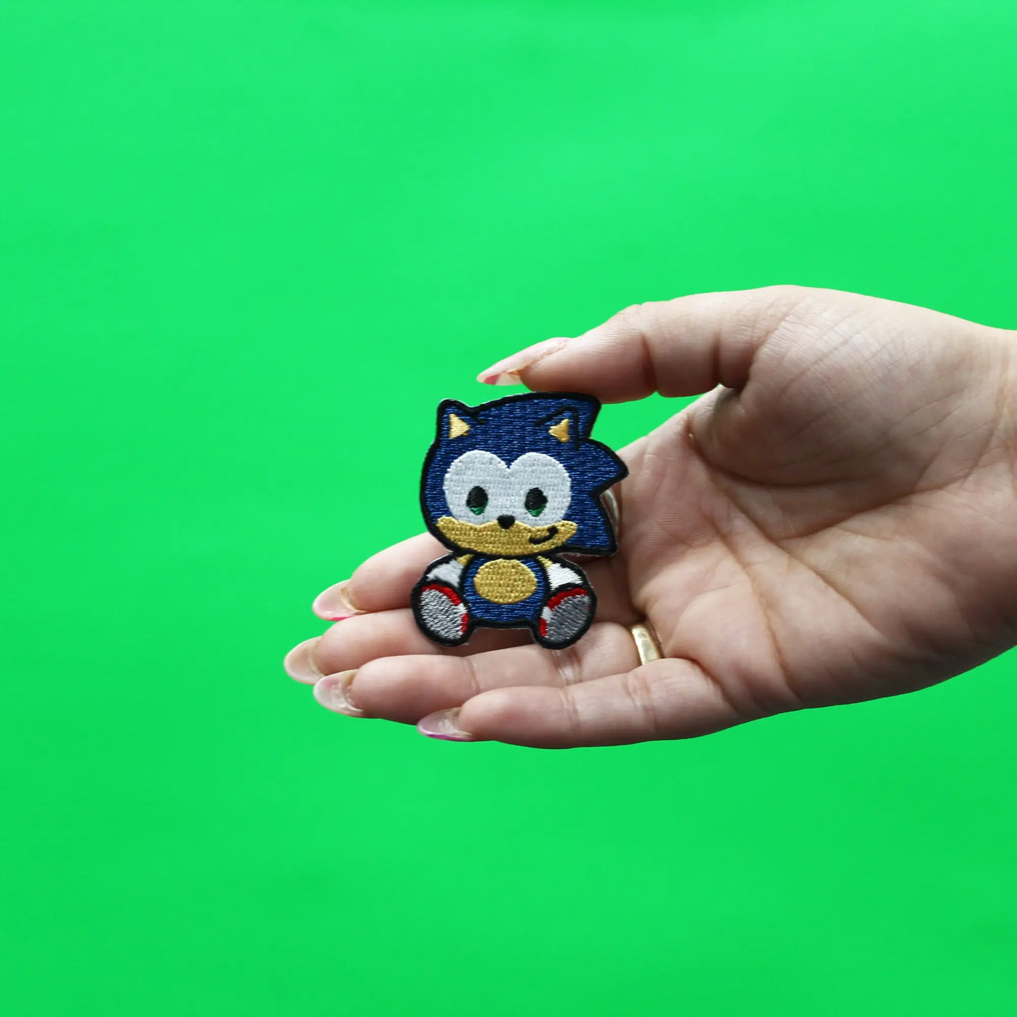 Sonic The Hedgehog Patch Chibi Doll Embroidered Iron On - Image 2