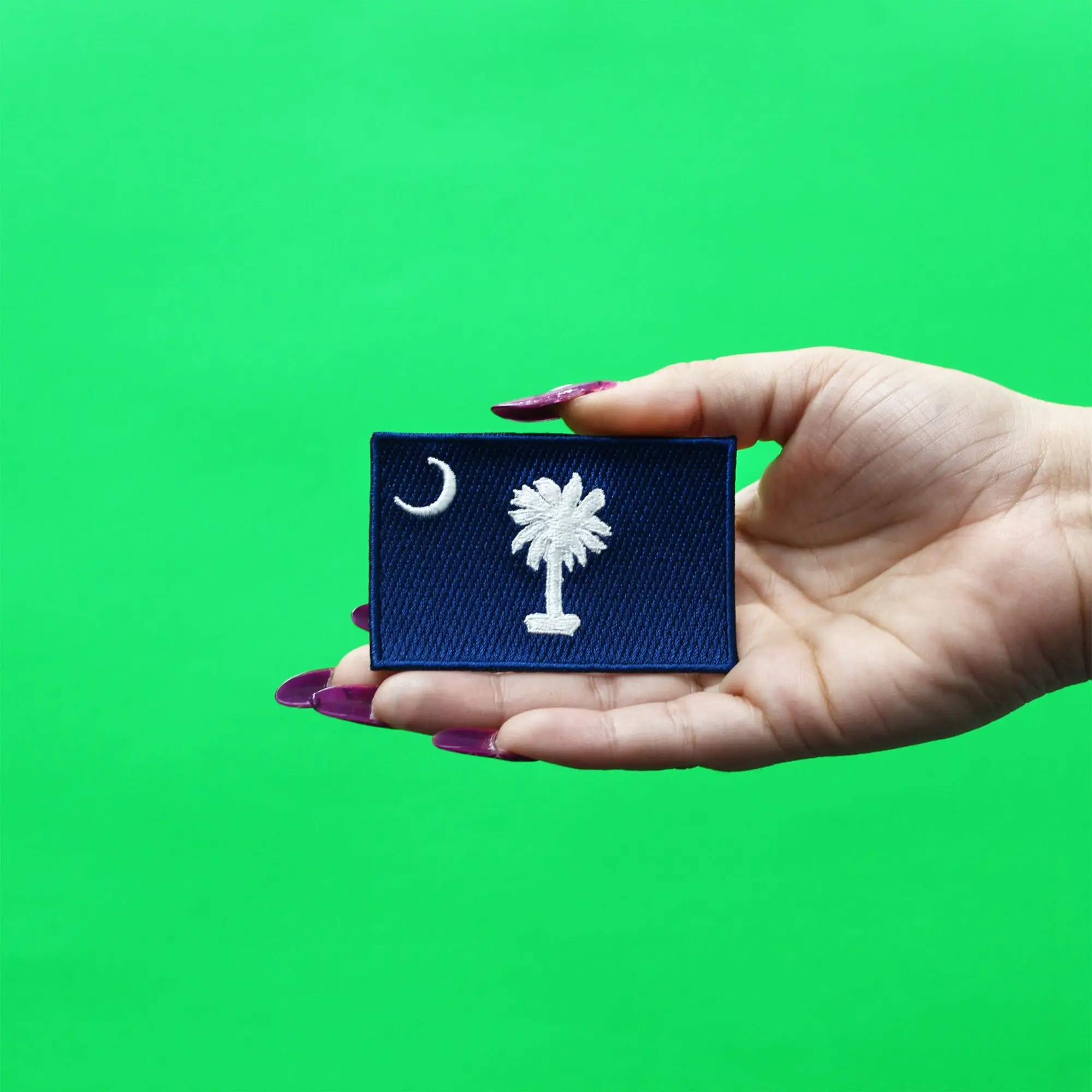 South Carolina Blue Patch State Flag Embroidered Iron On - Image 2