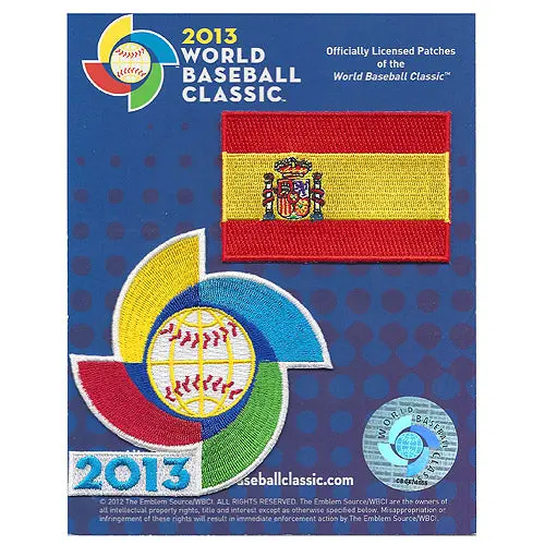 Spain 2013 World Baseball Classic Patch Pack