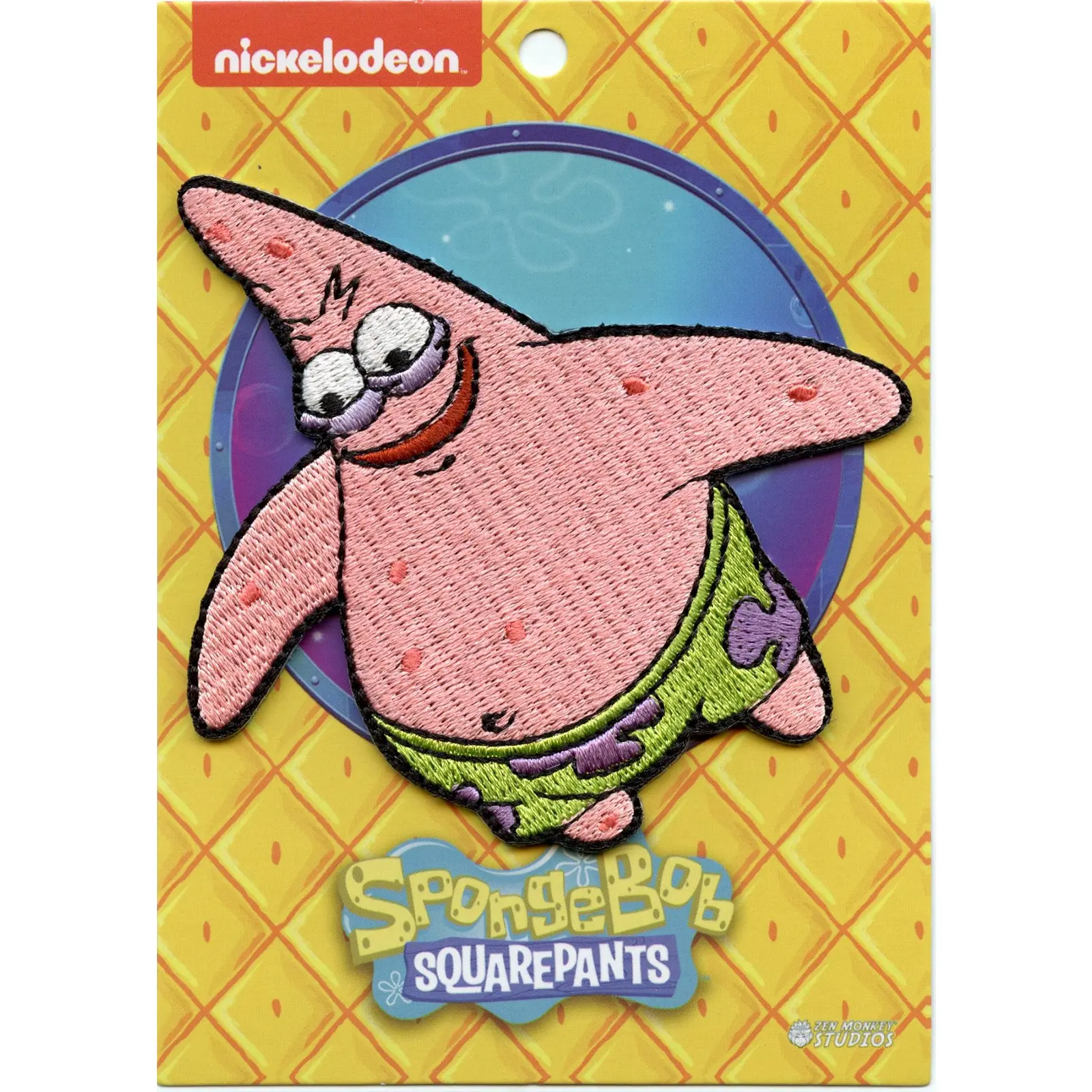 SpongeBob SquarePants Savage Patrick Embroidered Iron On Patch - Image 2
