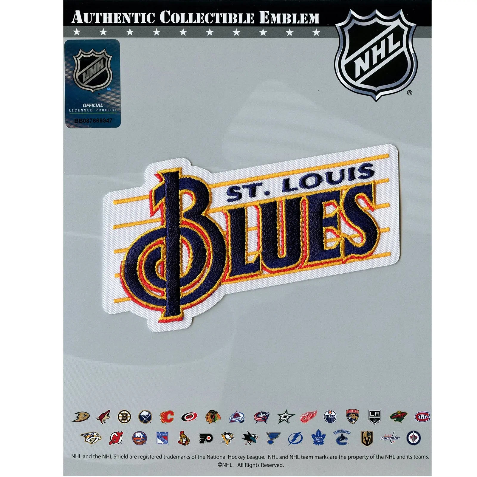 St. Louis Blues Secondary Team Retro Music Notes Logo Patch