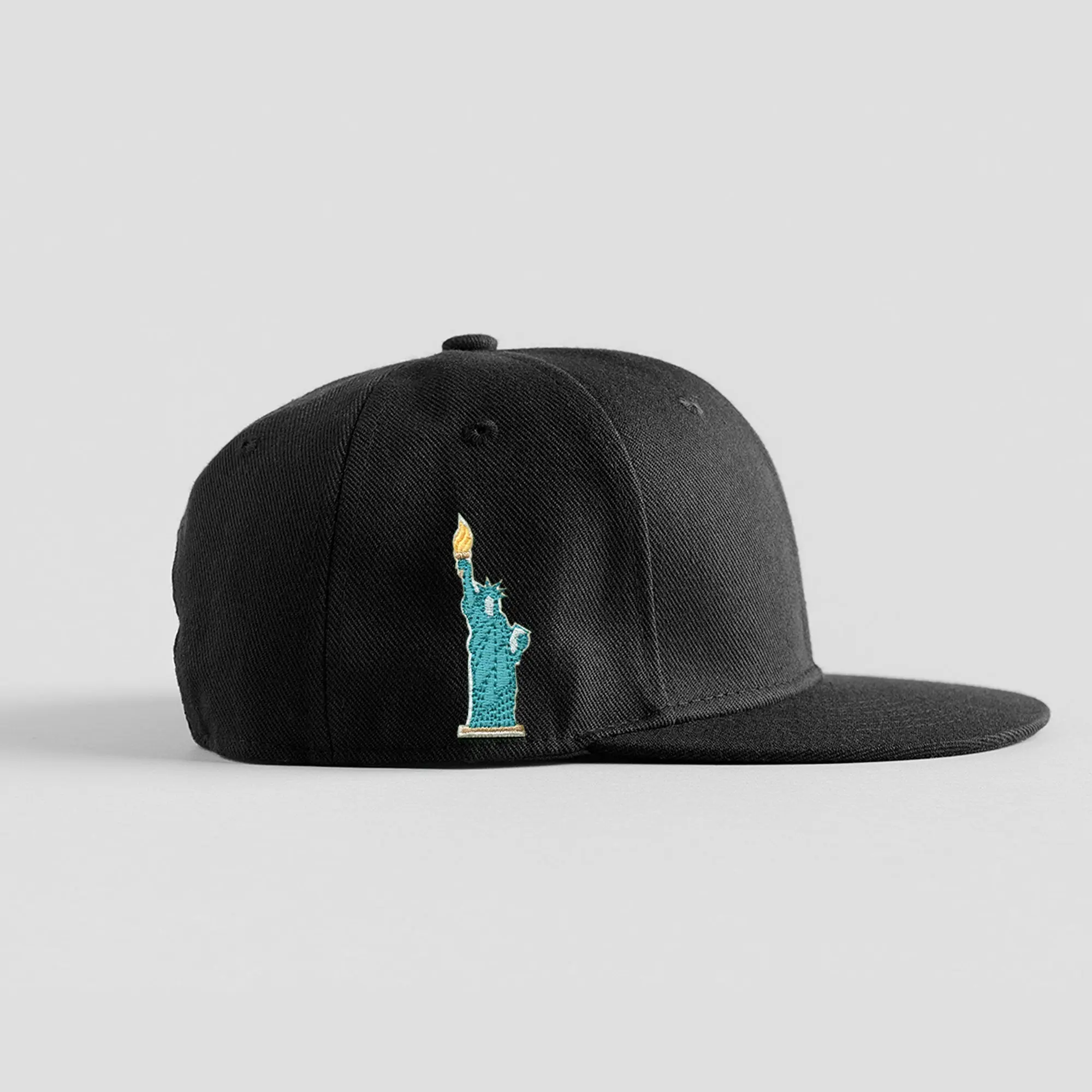 Statue Of Liberty Hat Patch Embroidered Iron On Diecut - Image 3