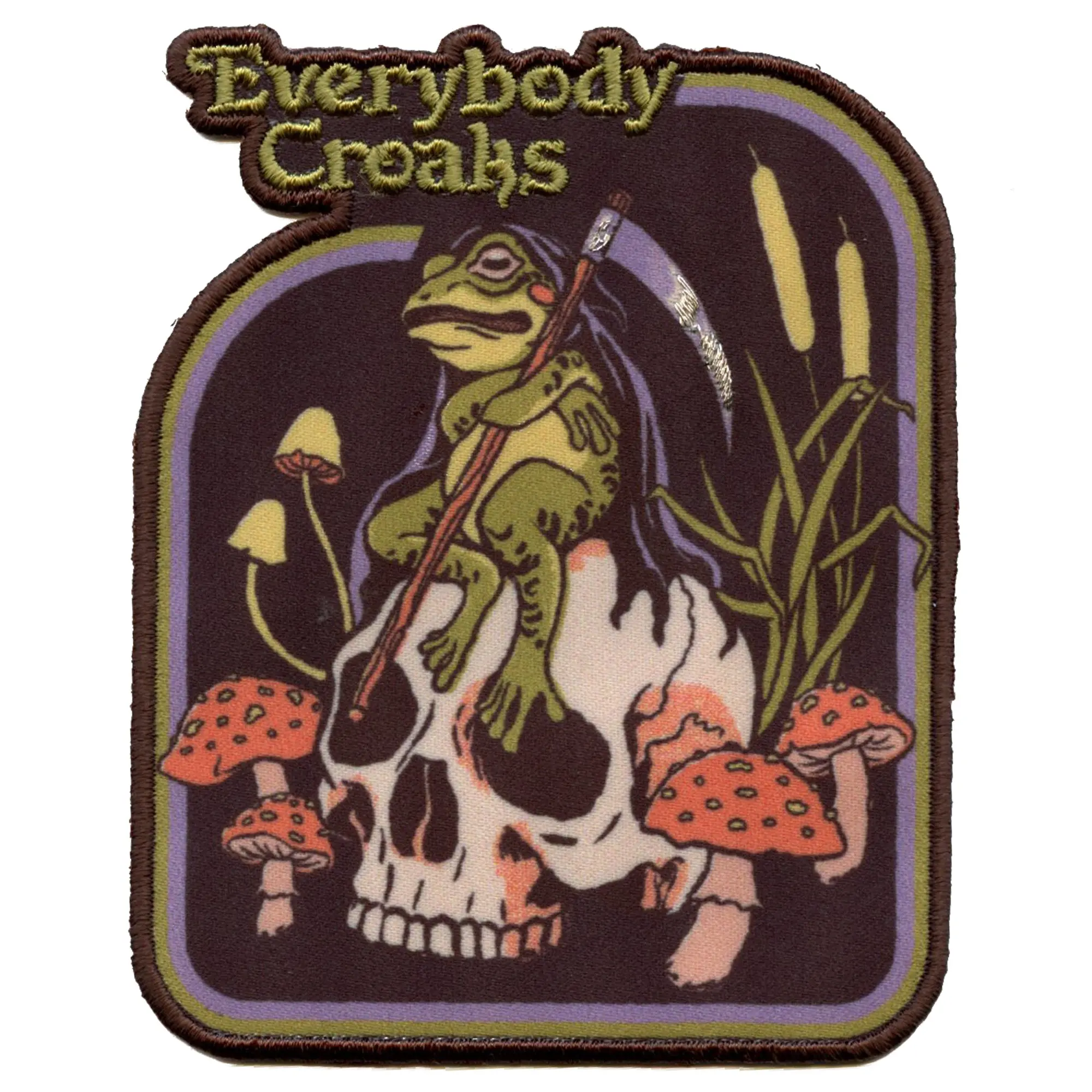 Steven Rhodes Art Patch Every Body Croaks Sublimated Embroidery Iron-On