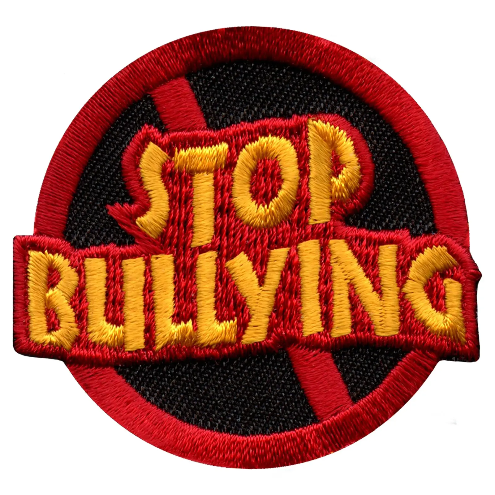 Stop Bullying Embroidered Iron On Patch