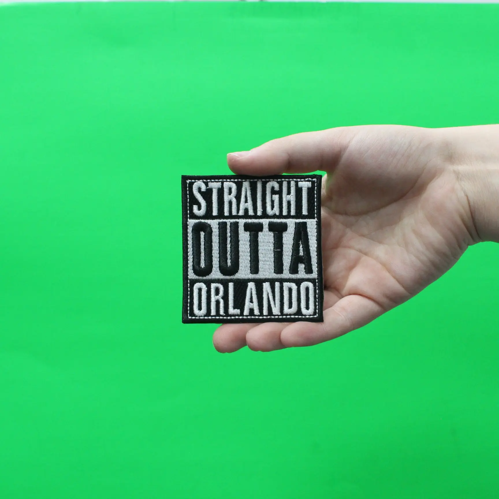 Straight Outta Orlando Embroidered Iron On Patch - Image 2