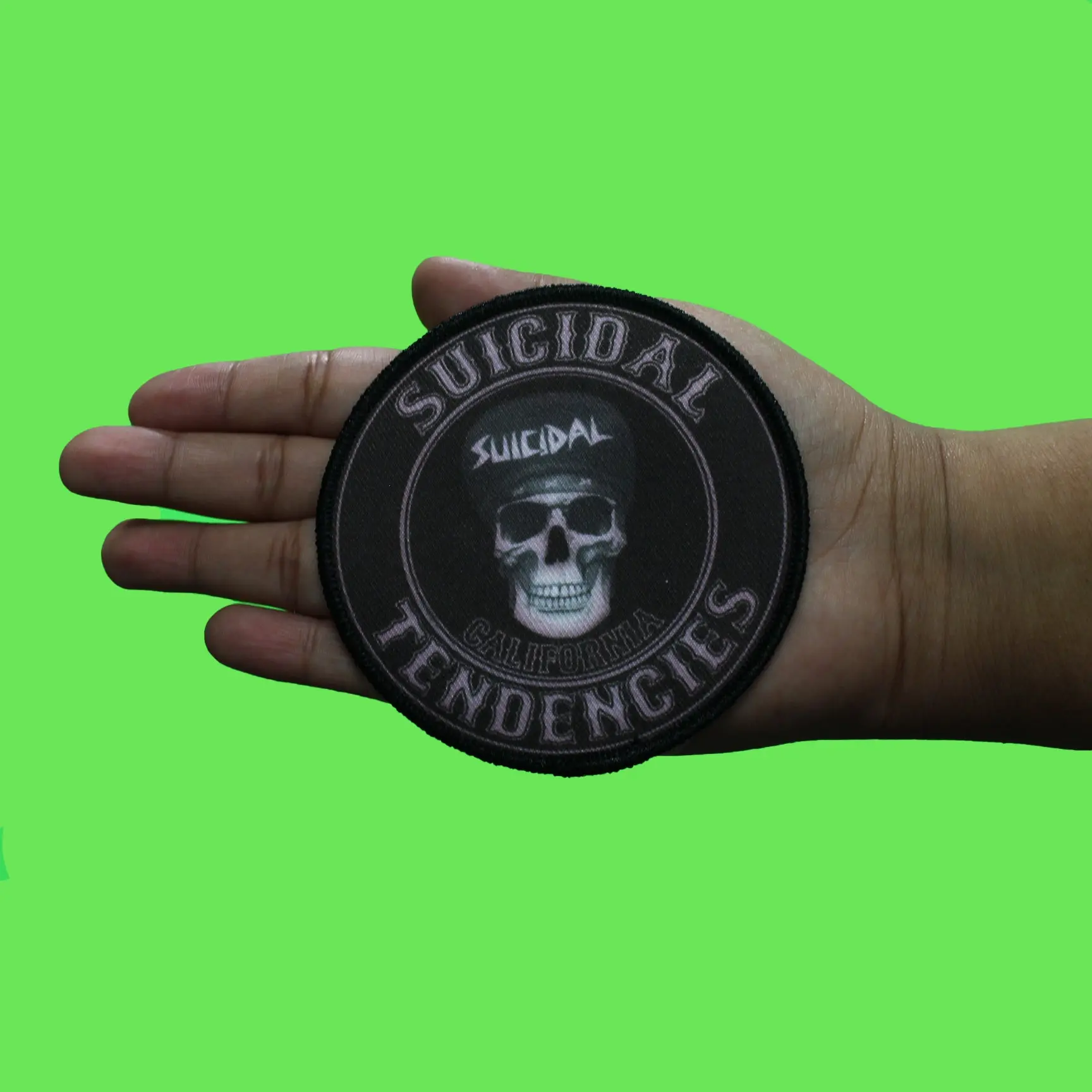 Suicidal Tendencies Skull Patch California Punk Band Embroidered Iron On - Image 2