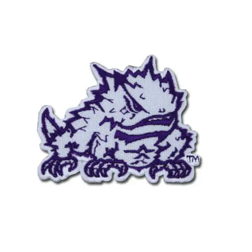 TCU Horned Frogs Primary Logo Iron On Embroidered Patch