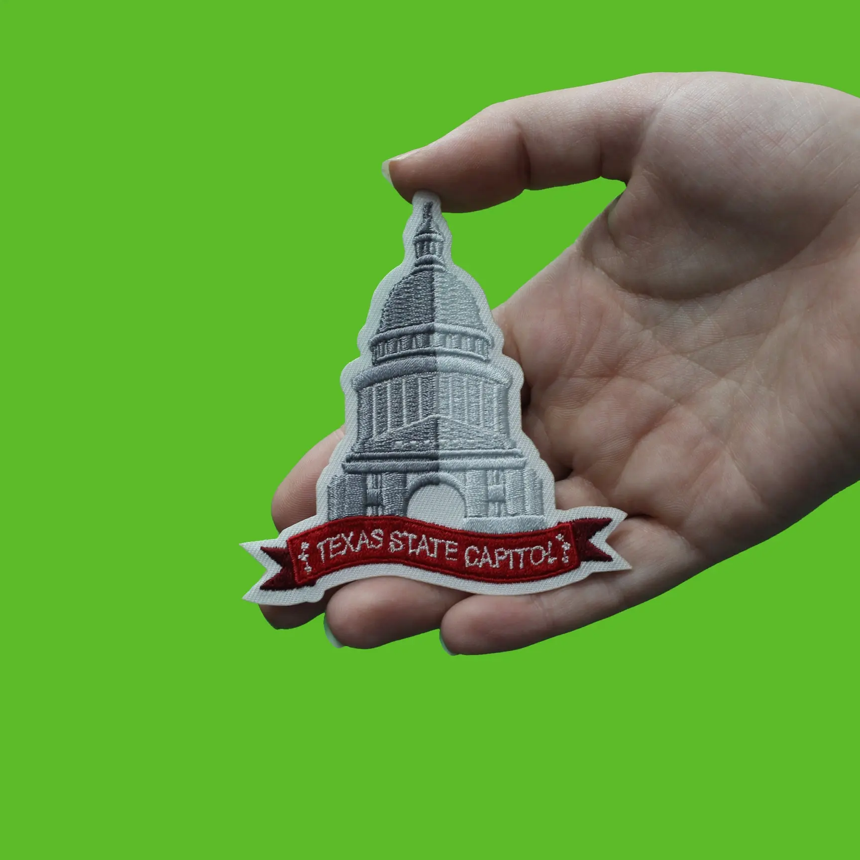 Texas State Capitol In Austin Embroidered Iron On Patch - Image 2