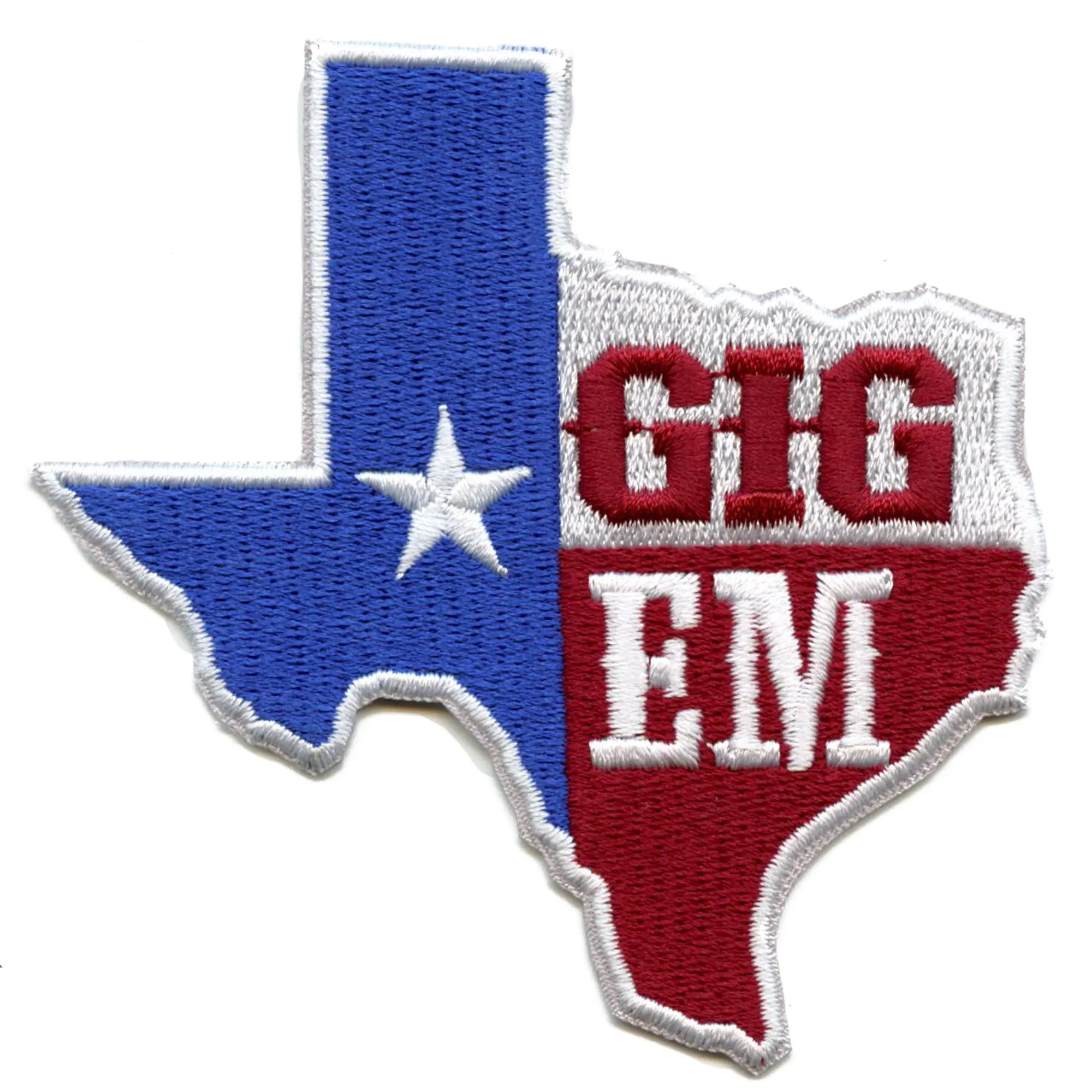Texas State Gig Em Embroidered Iron On Patch - Image 2