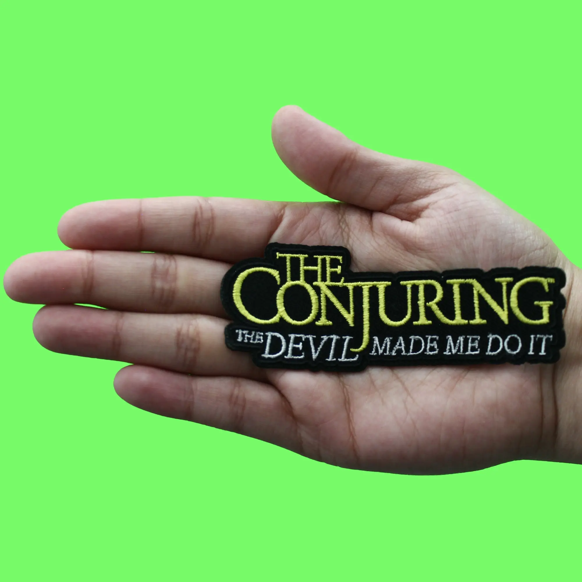 The Conjuring Logo Patch Horror Classic Movie Embroidered Iron On - Image 2