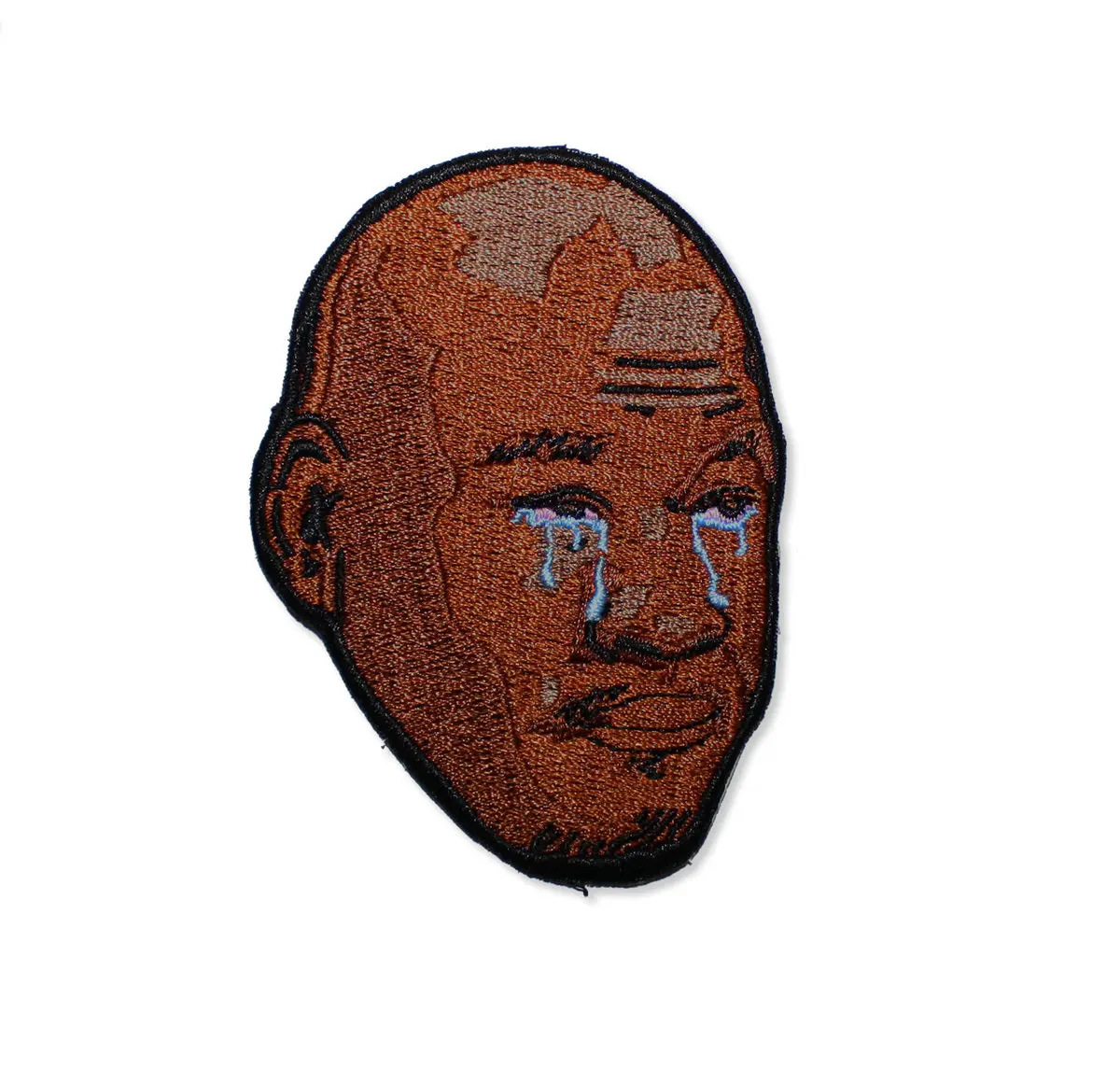 The Crying GOAT Iron On Embroidered Patch