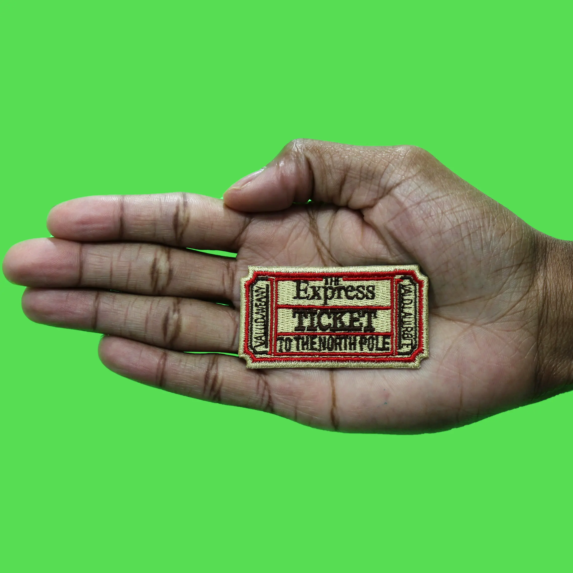 The Express Ticket Patch Iconic Christmas Movie Embroidered Iron On - Image 2