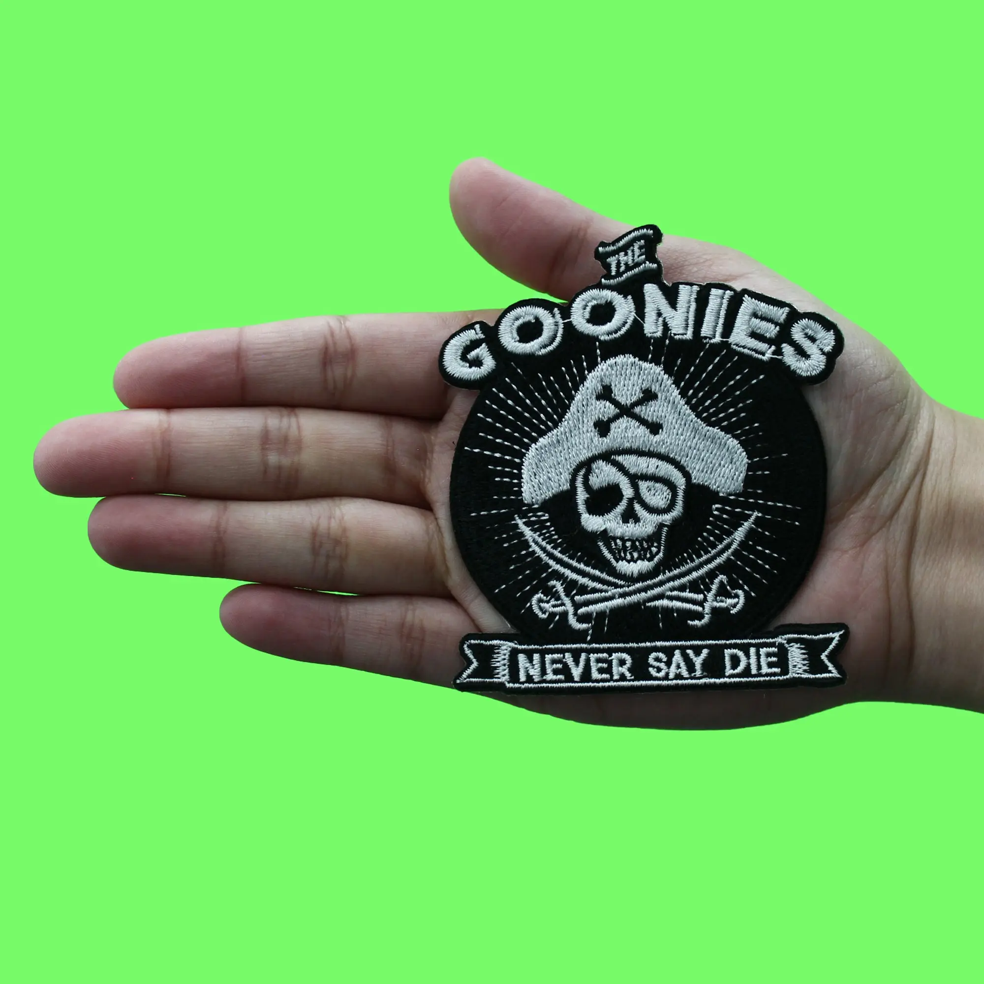The Goonies Never Say Die Patch Classic Movie Embroidered Iron On - Image 2
