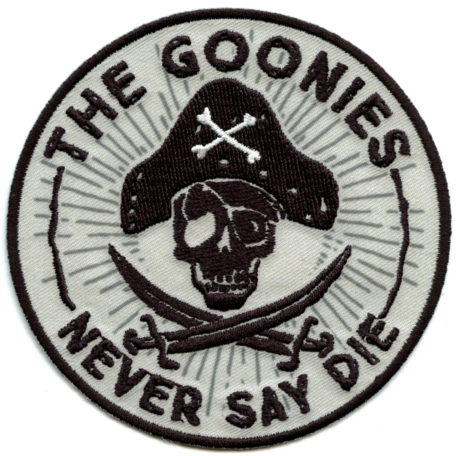The Goonies "Never Say Die" Round Embroidered Patch