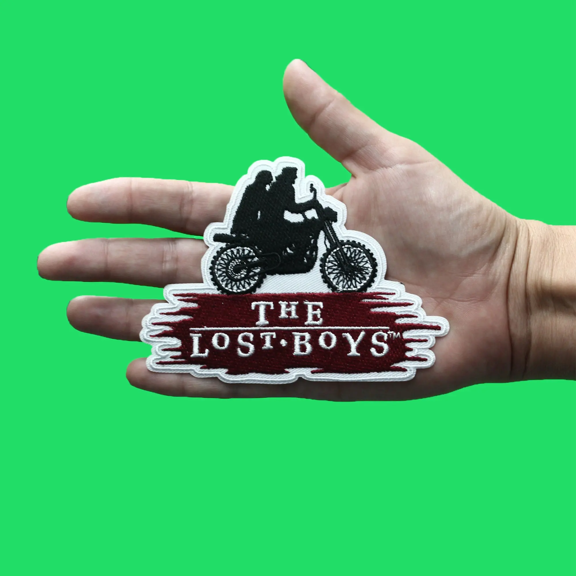 The Lost Boys Motorcycle Logo Patch Comedy Horror Classic Embroidered Iron On - Image 2