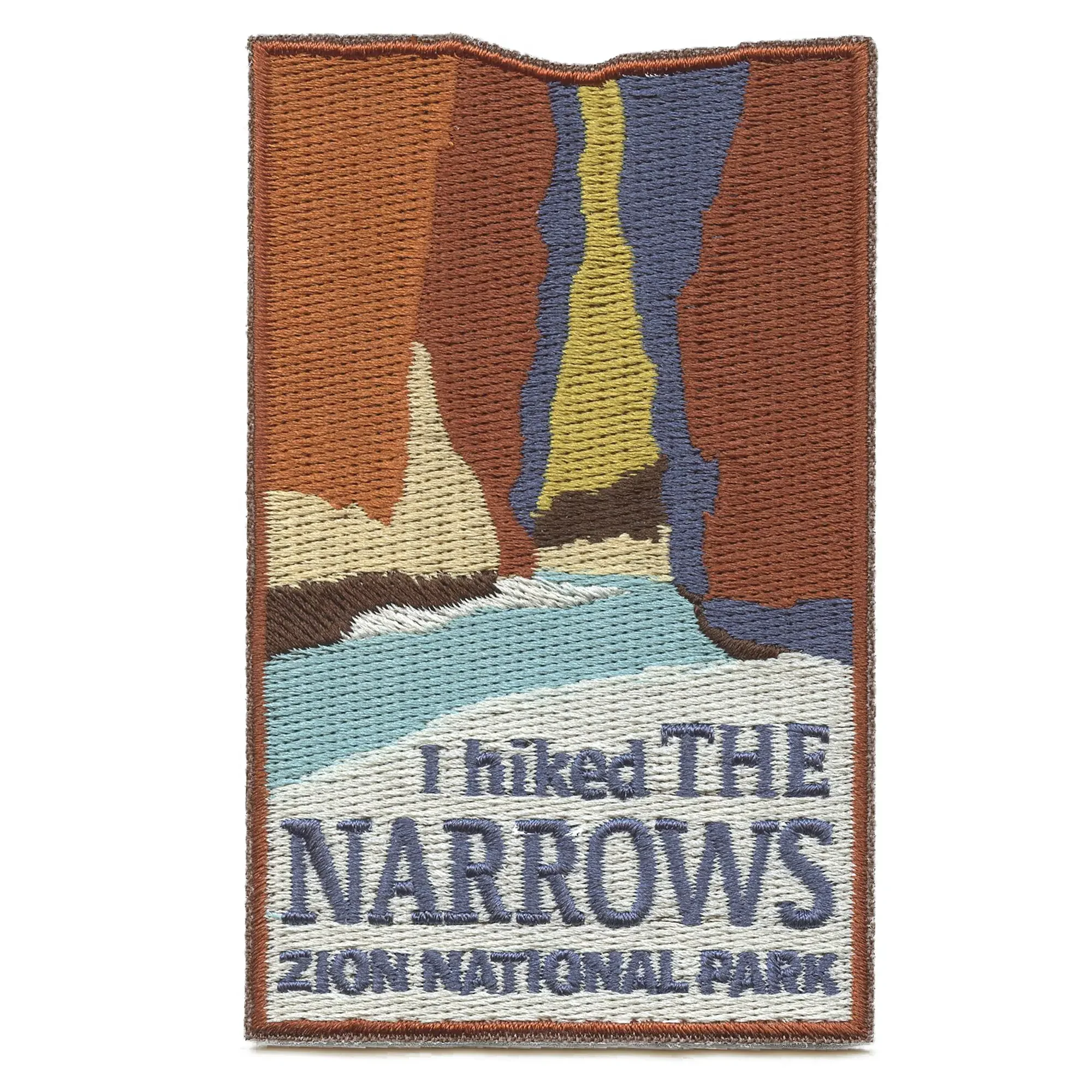 Zion National Park Travel Patch I Hiked The Narrows Badge Embroidered Iron On