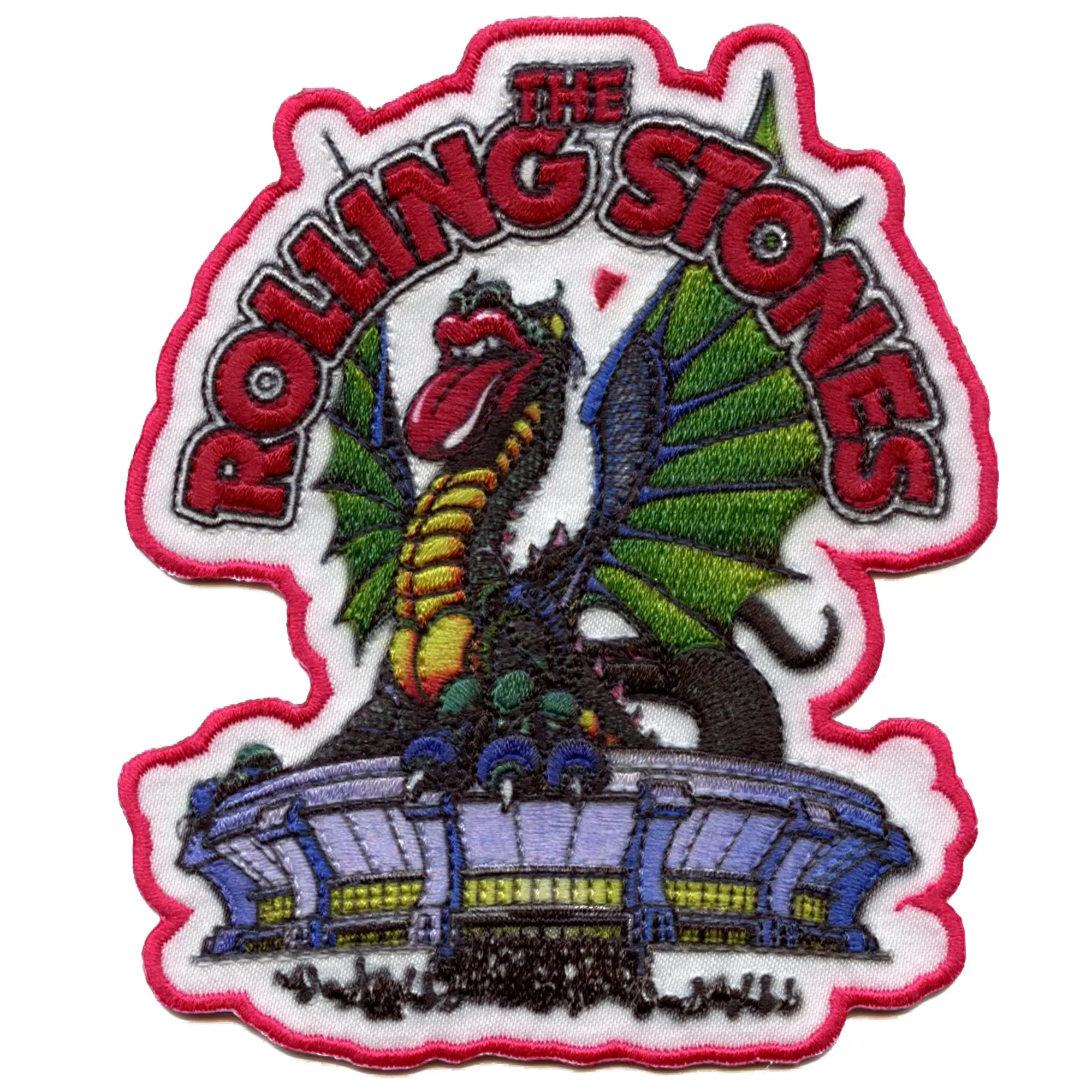 The Rolling Stones Dragon Cut-Out Patch Rock Folk Band Embroidery Iron On