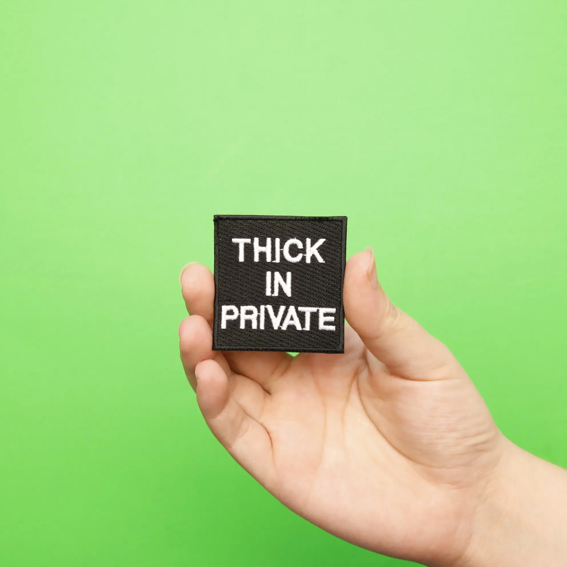 Thick In Private Box Embroidered Iron On Patch - Image 2
