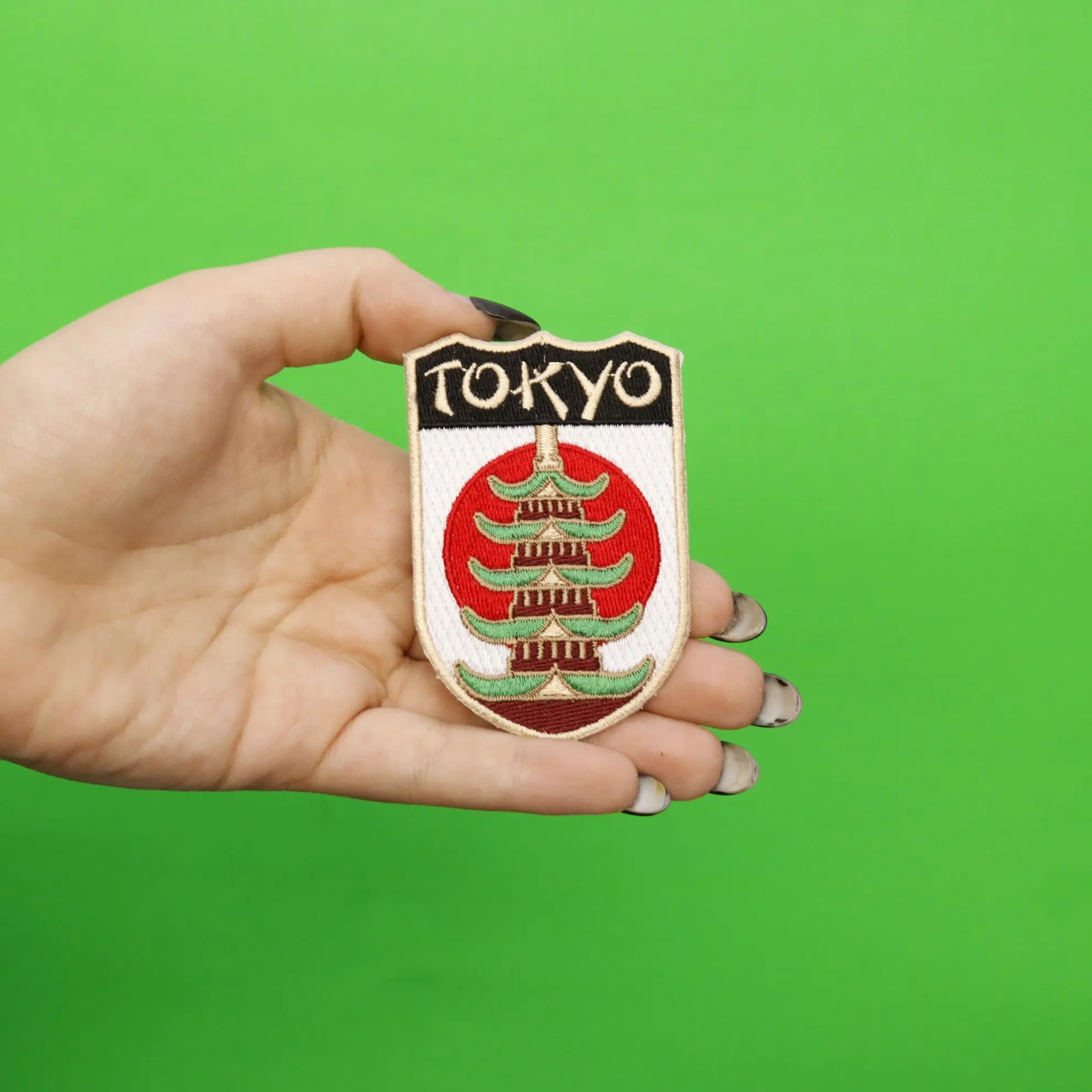 Tokyo Japan Shield Embroidered Iron On Patch - Image 2