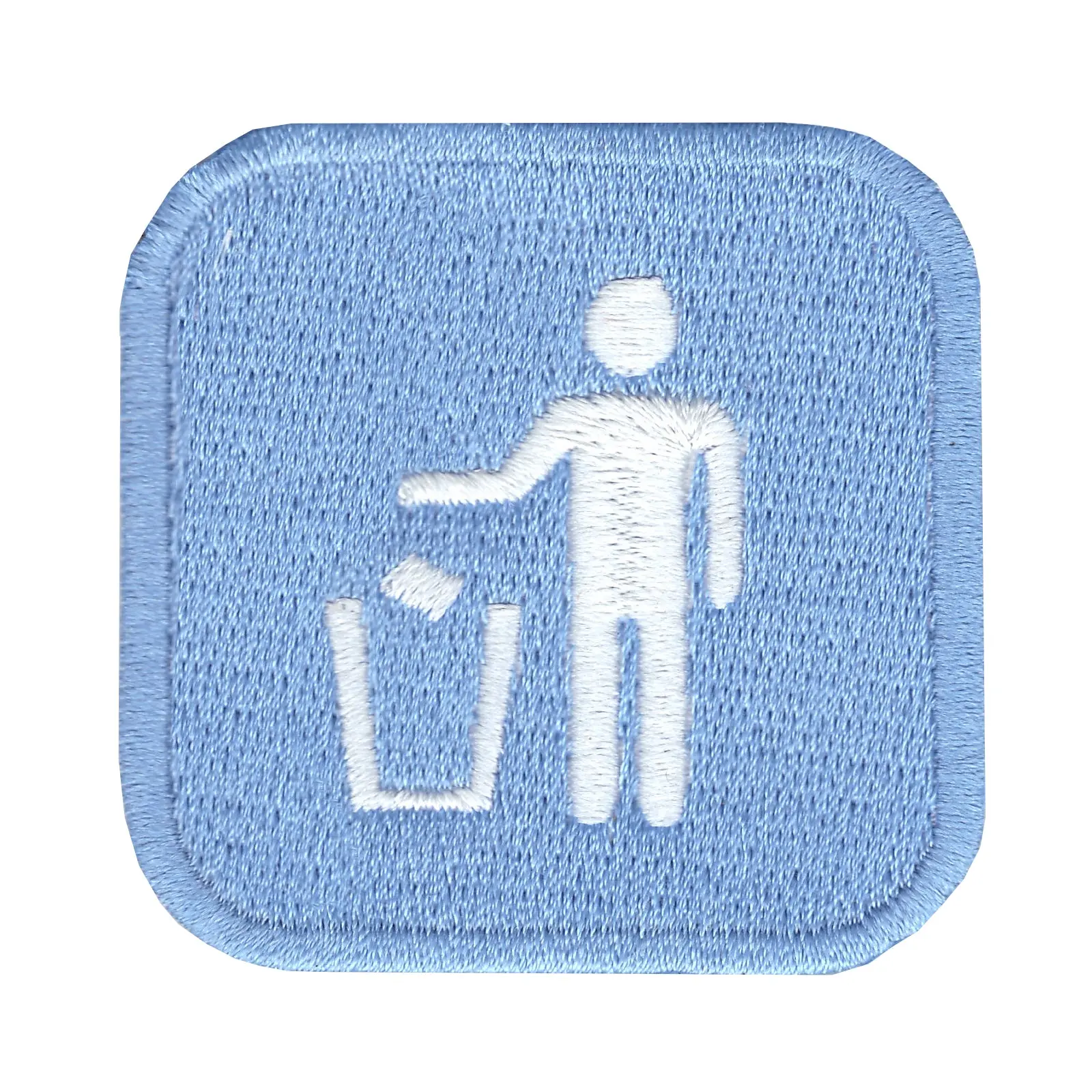 Trash Embroidered Iron On Patch
