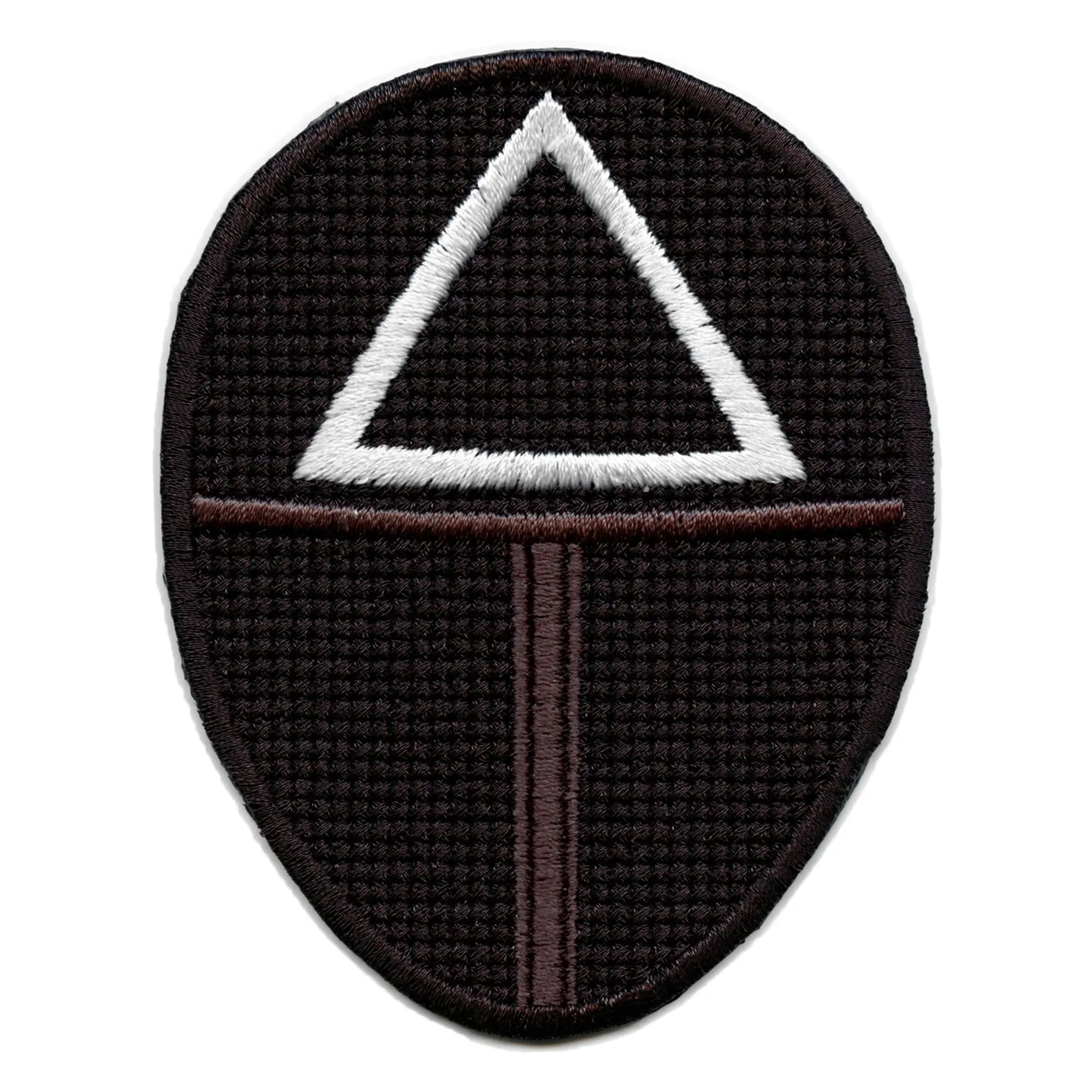 Triangle Soldier Mask Patch Survival Game Embroidered Iron On