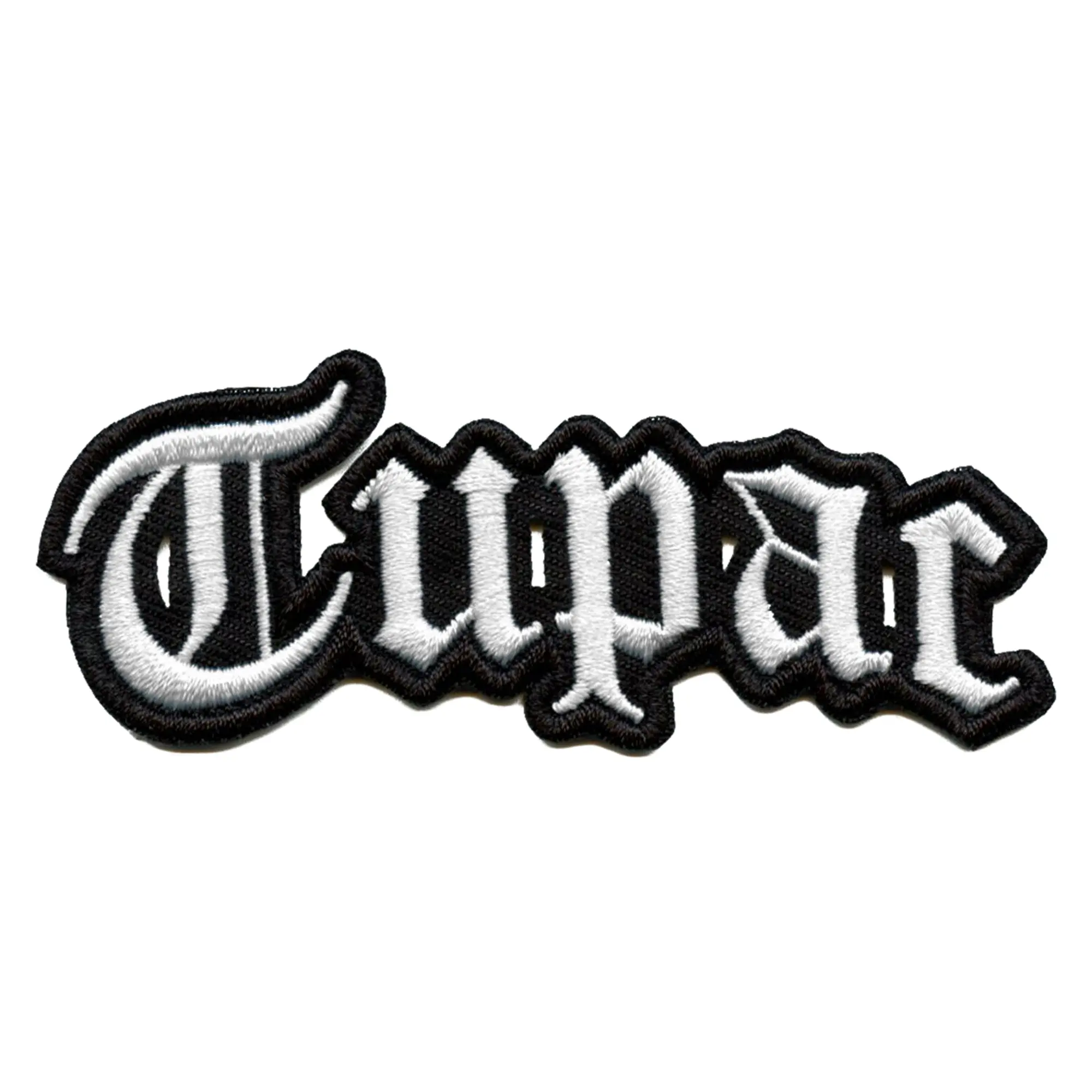 Tupac Shakur Old English Logo Patch 2pac West Coast Rapper Embroidered Iron On