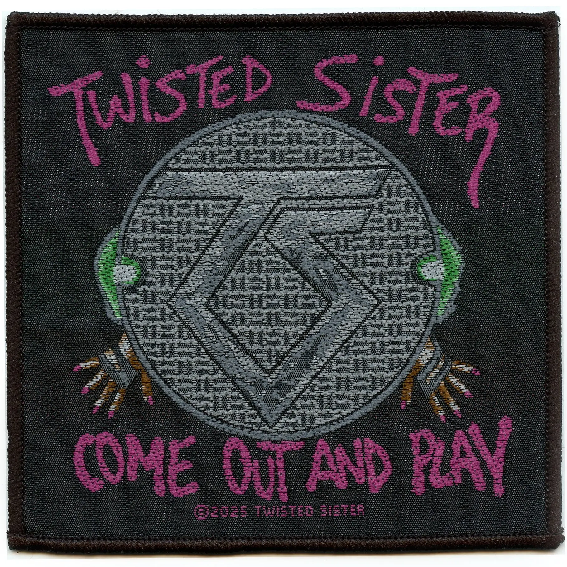 Twisted Sisters Album Patch Come Out And Play Woven Sew On
