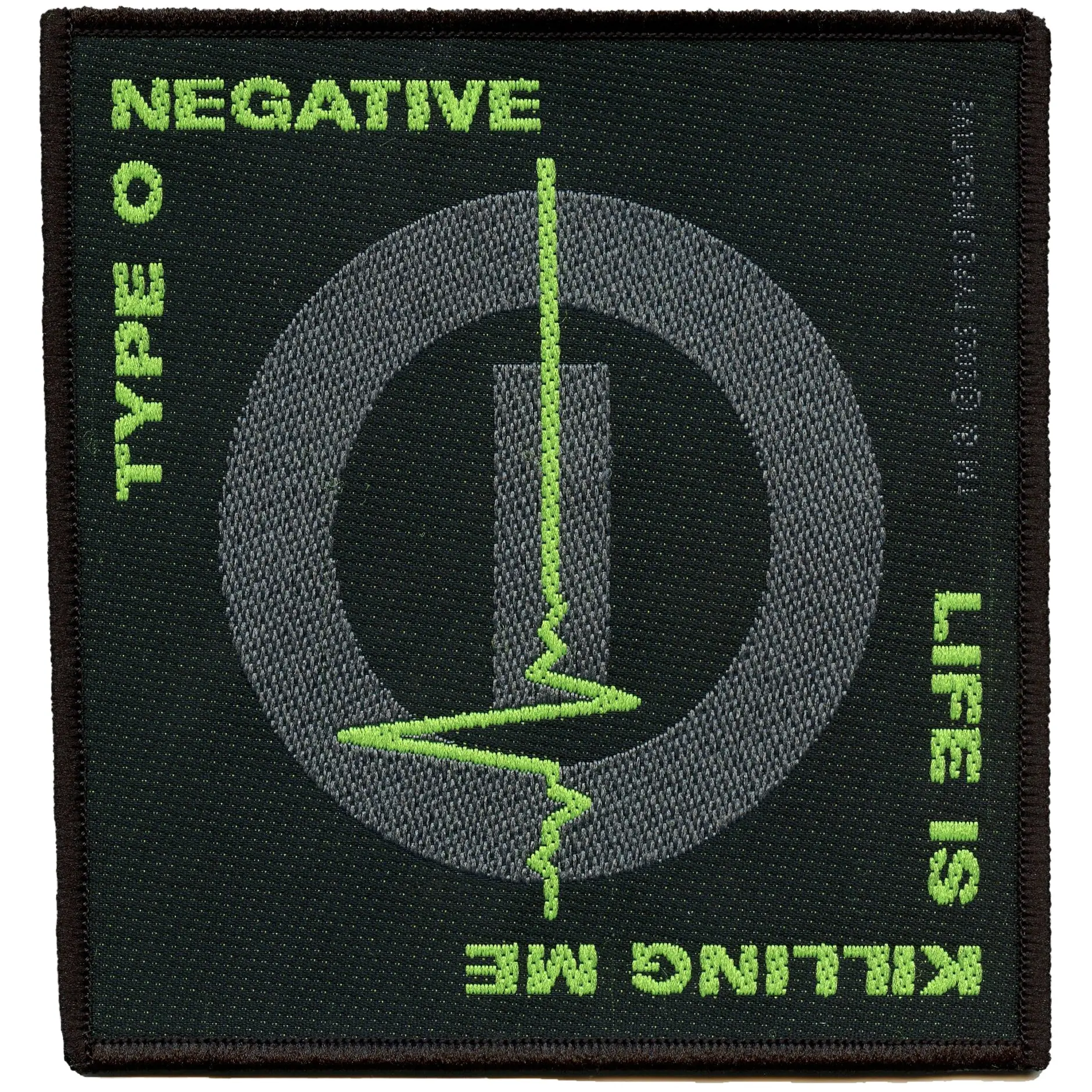 Type O Negative Patch Life is Killing Me Woven Sew On