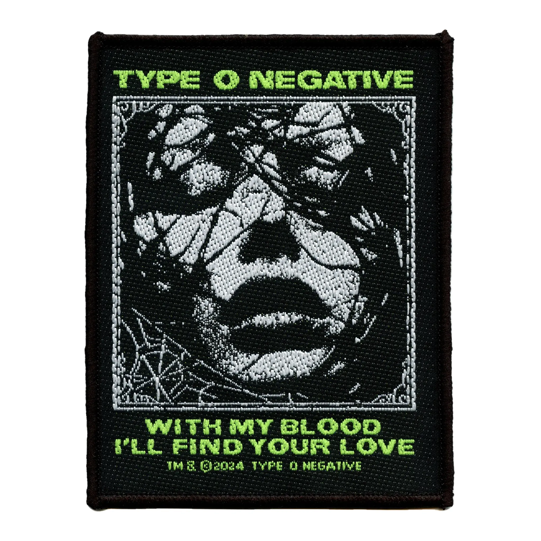 Type O Negative Patch With My Blood Woven Sew On