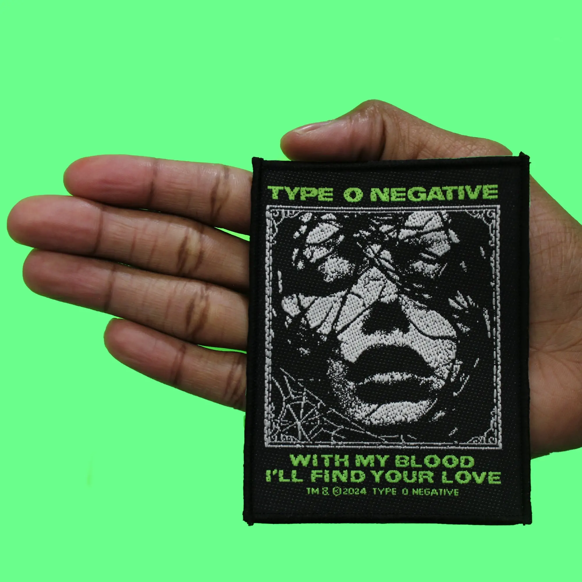 Type O Negative Patch With My Blood Woven Sew On - Image 2