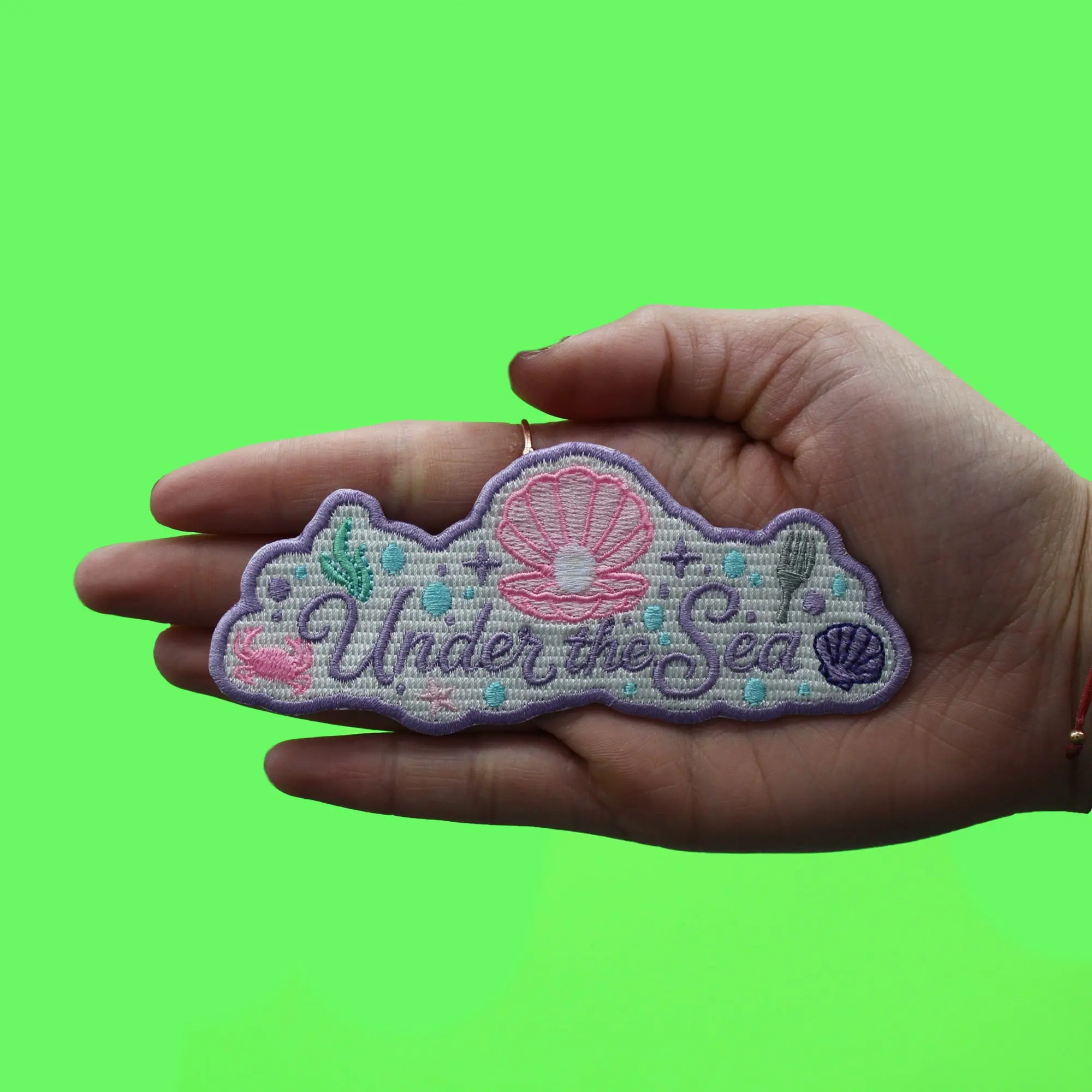 Under The Sea Patch Mystical Water Princess Embroidered Iron-On - Image 2