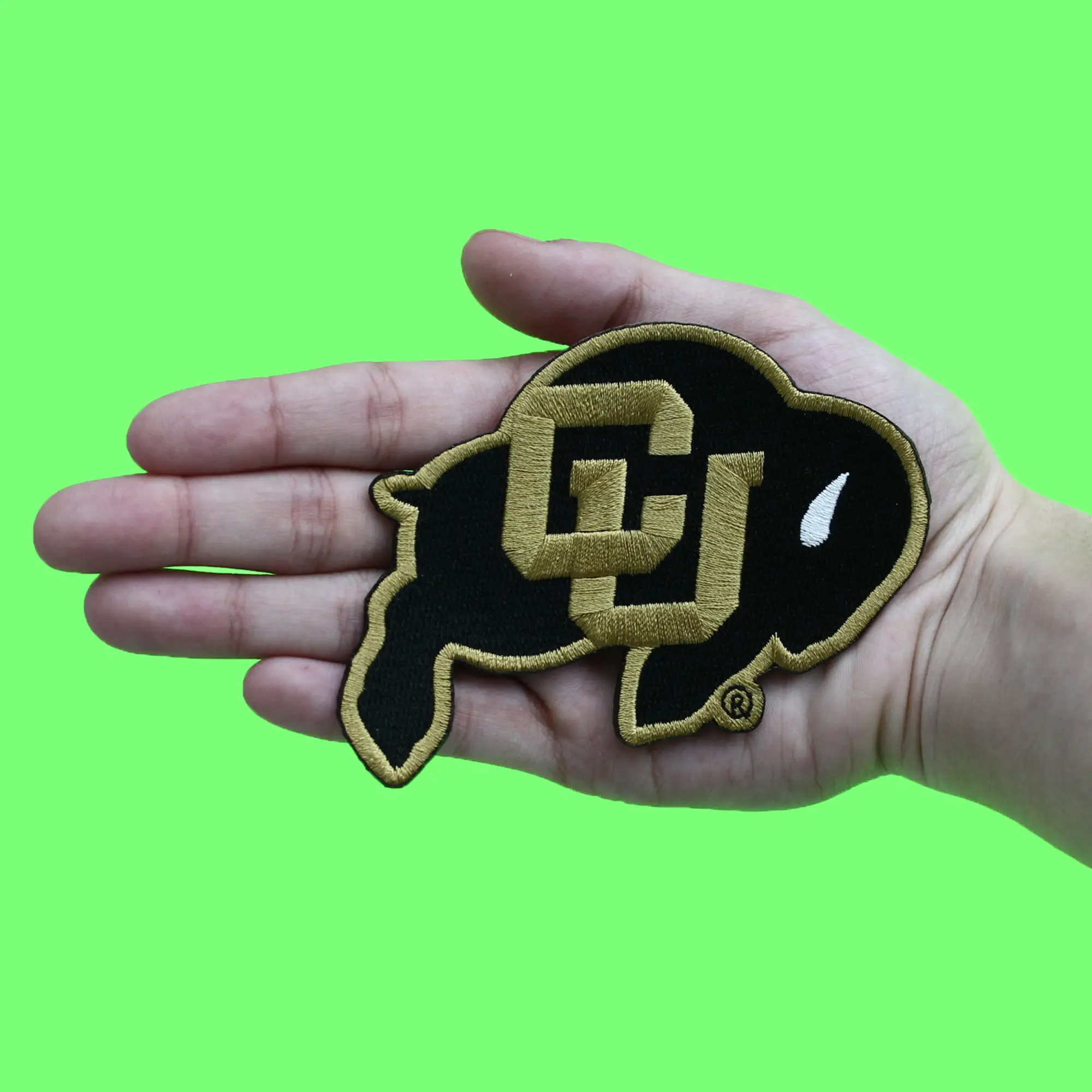 University Of Colorado Patch Medium Bison Logo Embroidered Iron On - Image 2