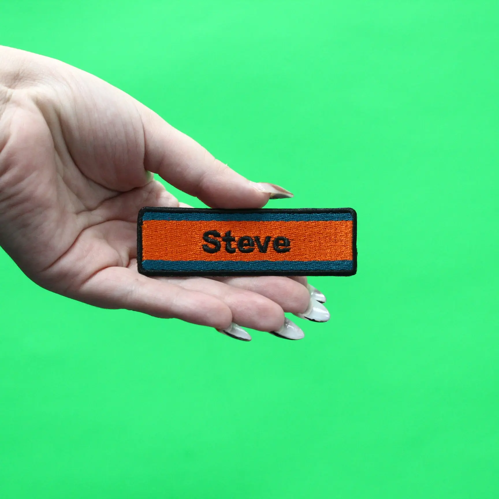 Video Store Steve Nametag Patch Costume Logo Embroidered Iron On - Image 2