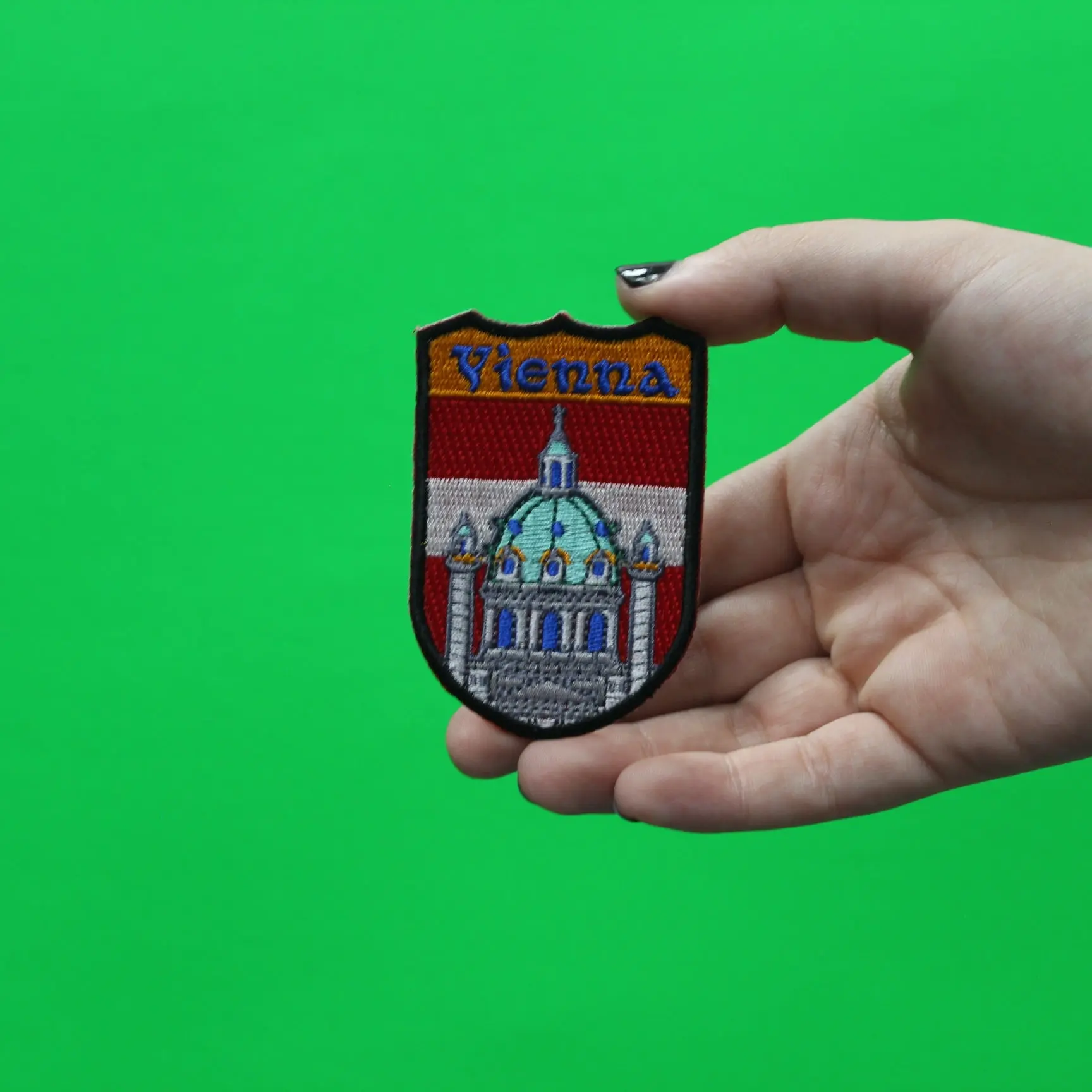 Vienna Austria Shield Embroidered Iron On Patch - Image 2