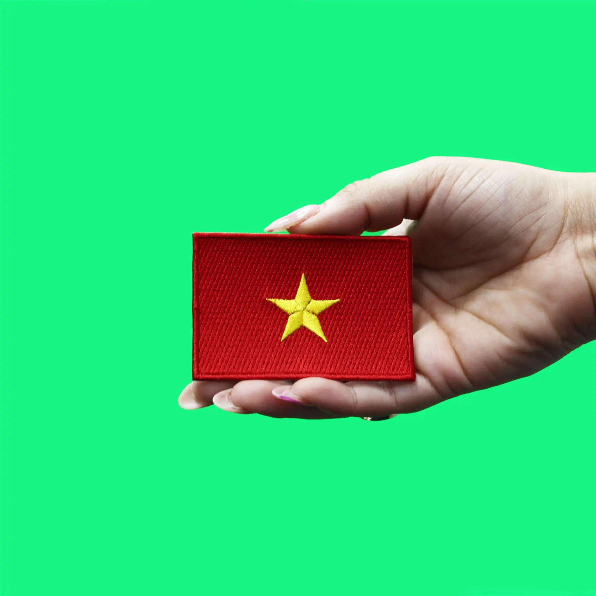Vietnam Current Flag Patch Country Pride Embroidered Iron On - Image 2