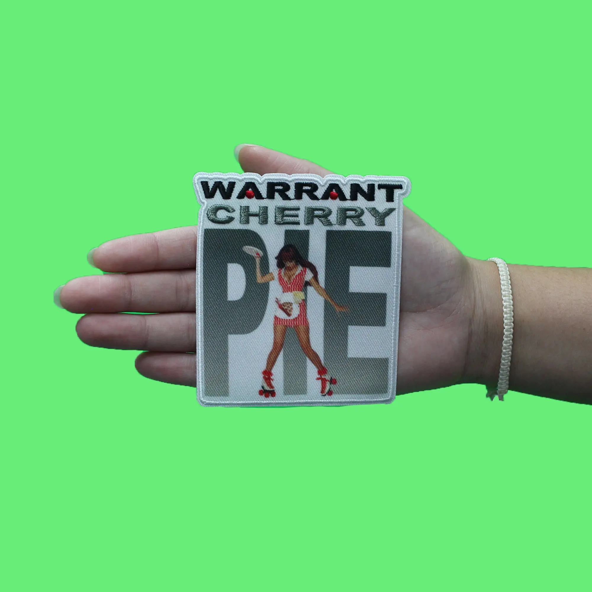 Warrant Cherry Pie Patch California 90's Rock Embroidered Iron On - Image 2